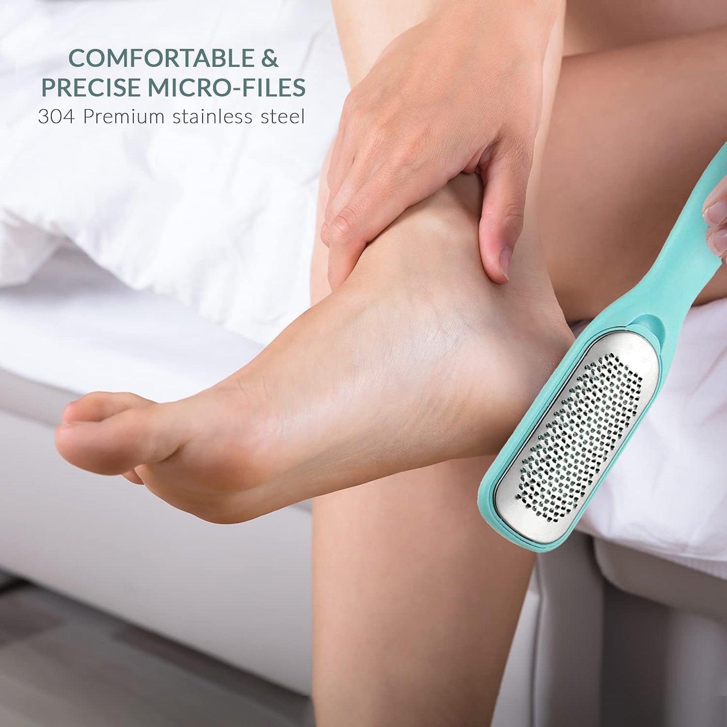 Callus Remover for Feet | Double-Sided Foot Scrub -Foot File -Dead Skin Remover -Foot Rasp for Exfoliation -Wet & Dry Feet Scrubber for Smoothing & Softening Feet -Pedicure Tool for Foot Care Health & Beauty > Personal Care > Foot Care Relax Tony
