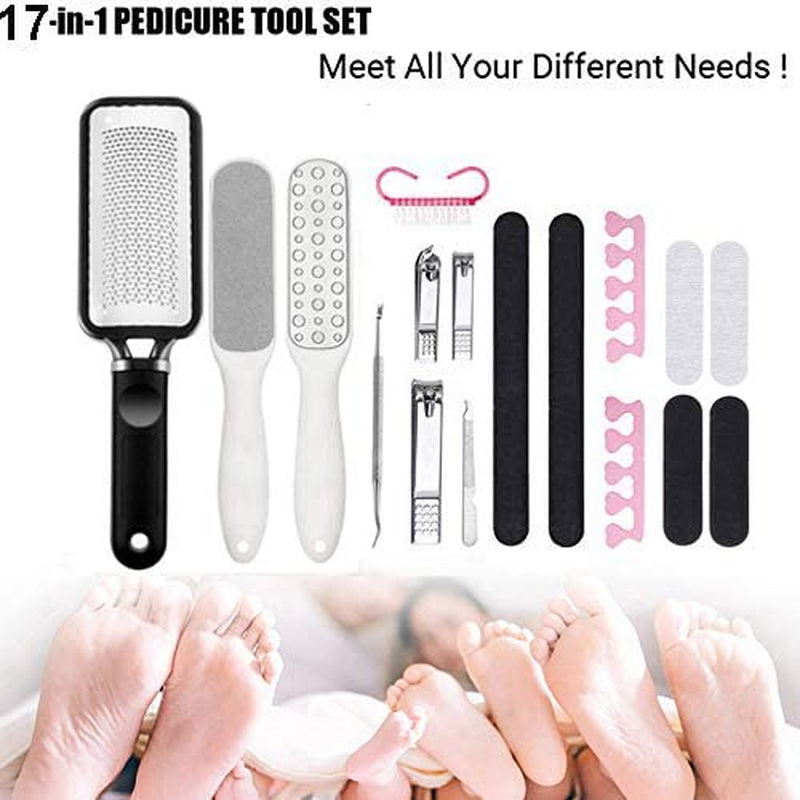 Colossal Pedicure Rasp Foot File Stainless Steel Pedicure Tools Set Callus Remover Kit, Dreamster Large Foot Scrubber Foot Care Kit for Women Men Salon Home Health & Beauty > Personal Care > Foot Care DreamSter