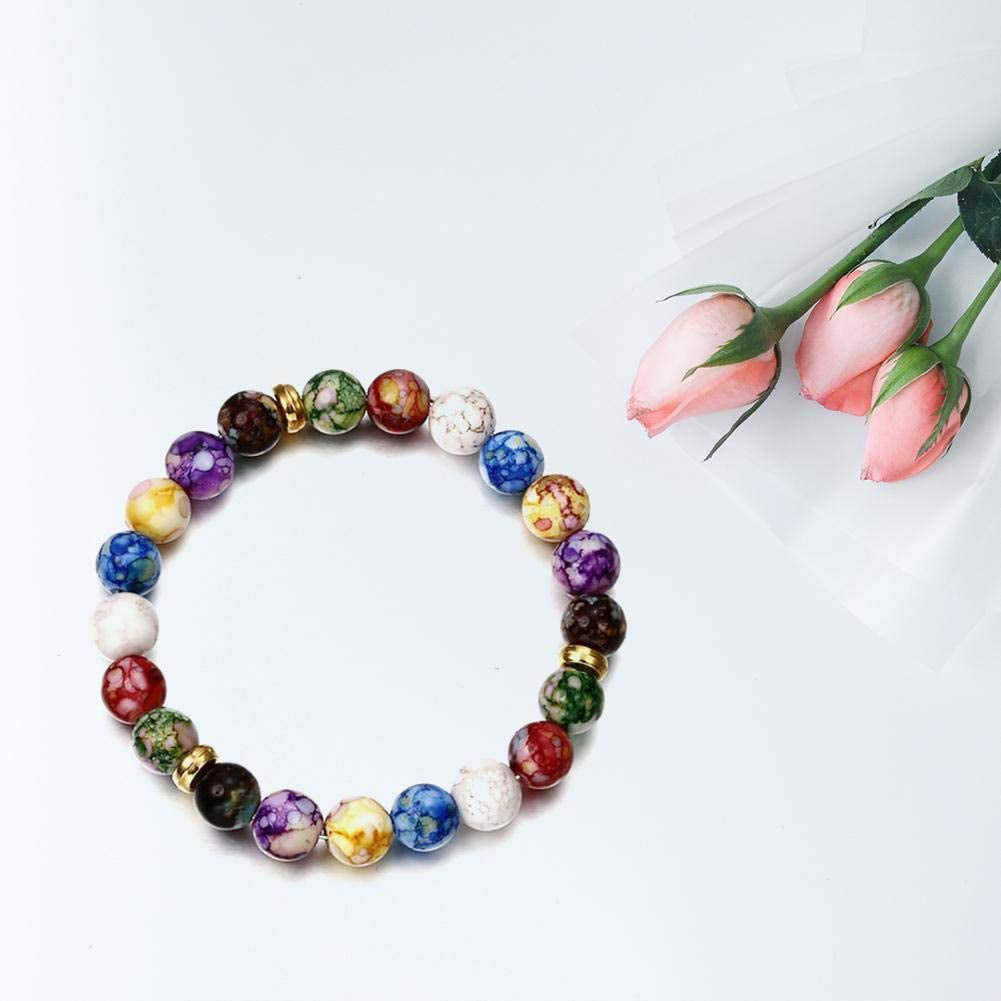 Healing Crystals Bracelet Natural Gemstones Beads Bracelet Elastic Natural Stone Yoga Beads Bracelet Apparel & Accessories > Jewelry > Bracelets Generic