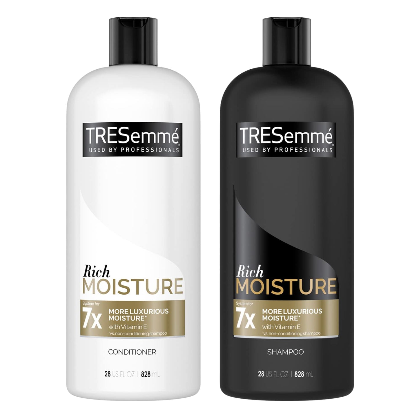 Tresemme Shampoo and Conditioner Set, Biotin Shampoo and Deep Conditioner with Vitamin E for Dry, Damaged Hair, Hair Care with Vitamins 1 Health & Beauty > Personal Care > Hair Care TRESemmé Rich Moisture Set 28 Fl Oz (Pack of 2)
