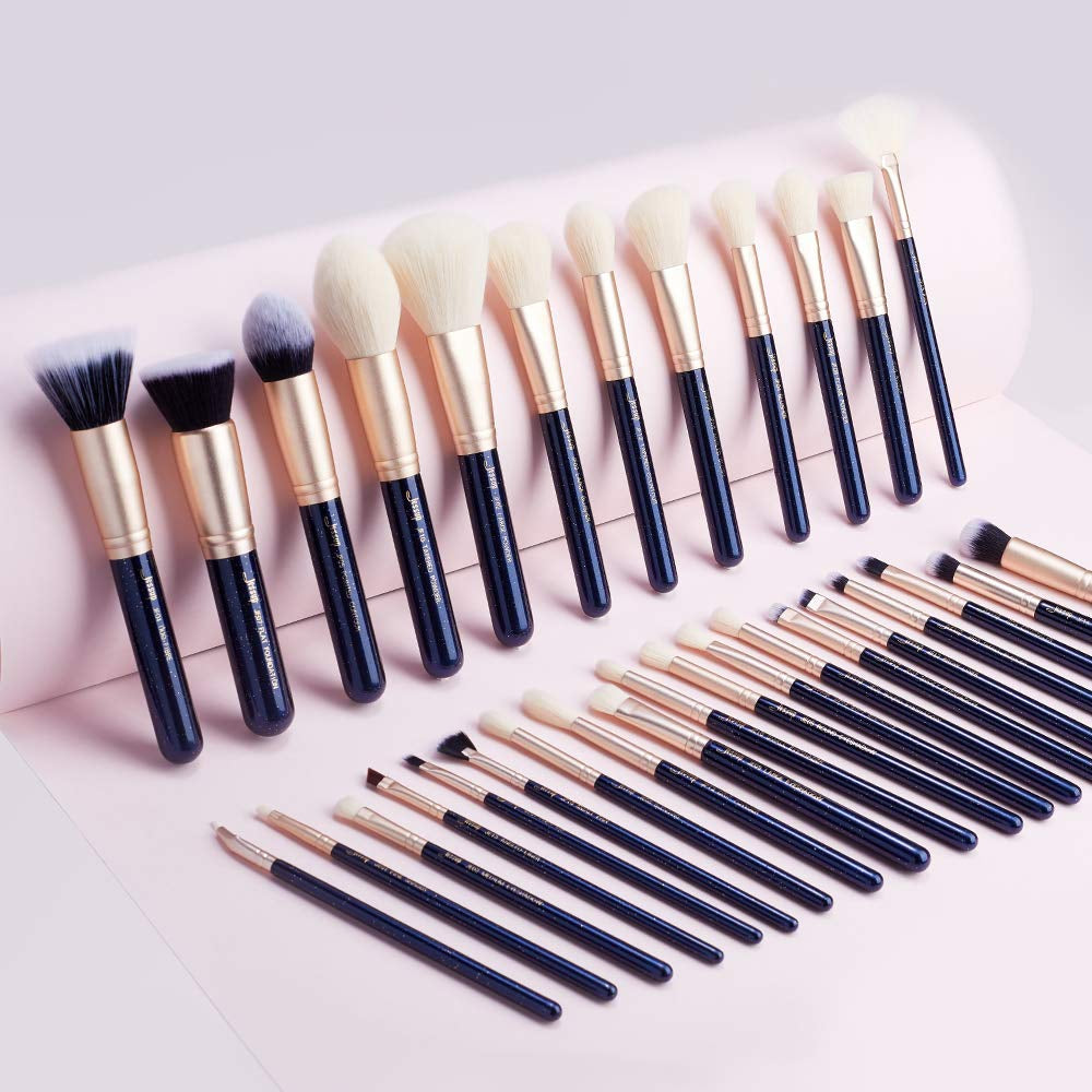 Jessup Brush Set Make up Brushes Powder Brush Face Lip Make-Up Brush Professional Beauty Brush Tools&Kits 30 Pcs Prussian Blue T470 Health & Beauty > Personal Care > Cosmetics > Cosmetic Tools > Makeup Tools Jessup
