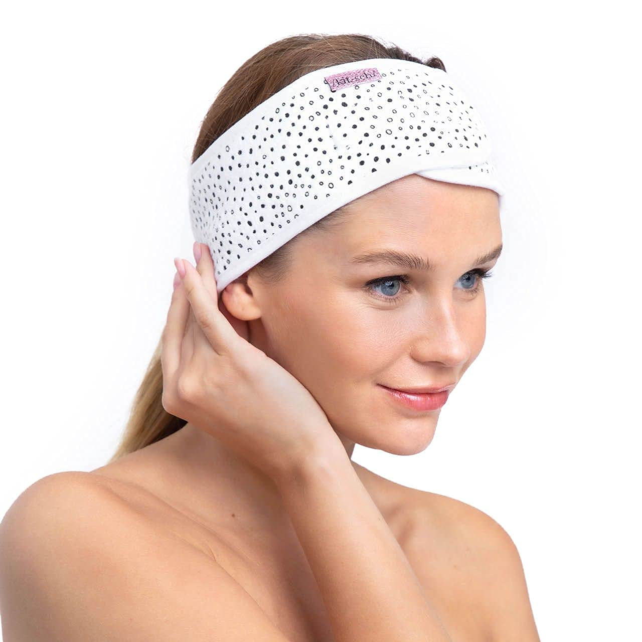 Kitsch Spa Headband for Women, Makeup Headband, Multi-Functional Head Band, Skincare Headband, Face Washing Headband for Women, Microfiber Headband (Palm Leaves) Apparel & Accessories > Clothing Accessories > Bandanas & Headties Kitsch Micro Dot