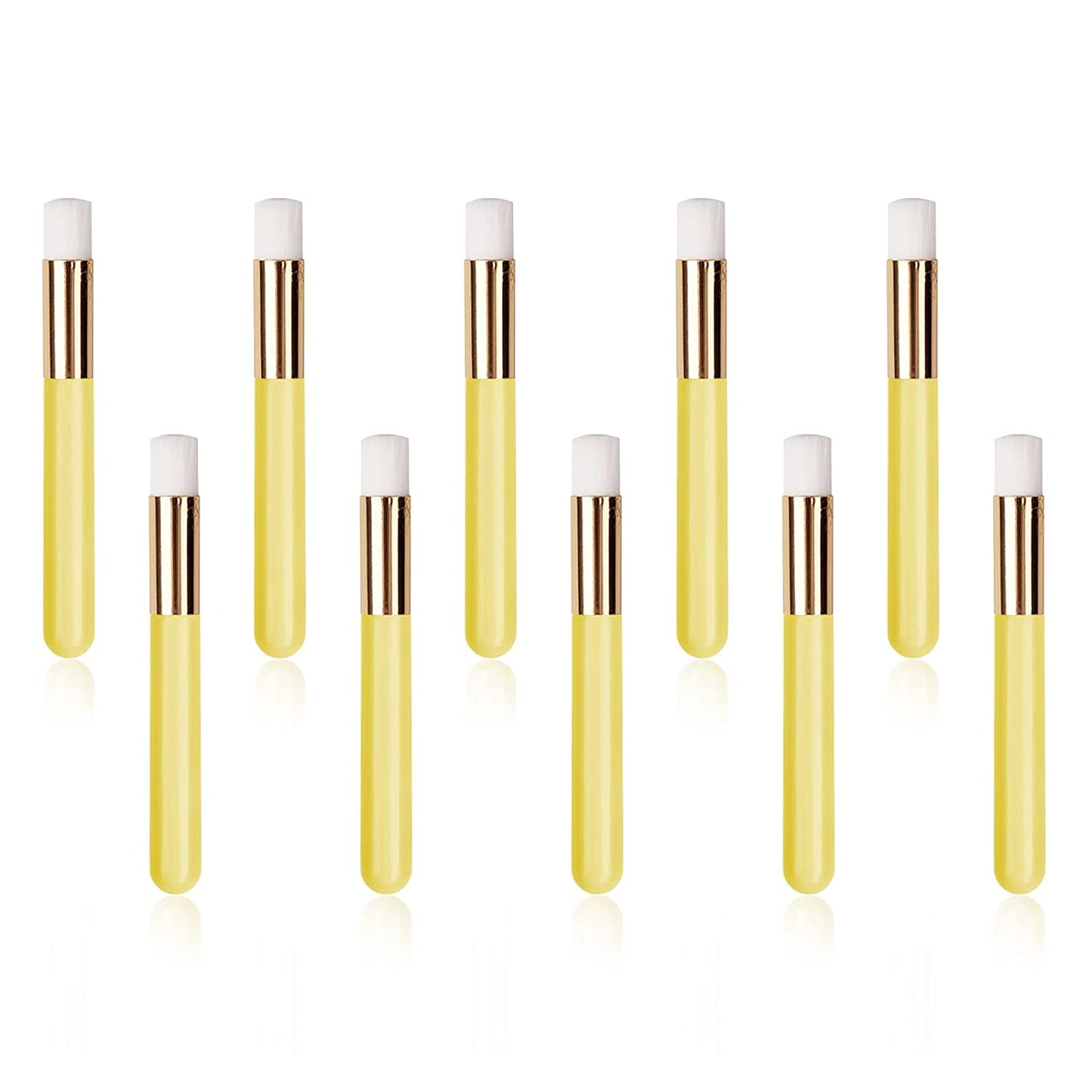 Lash Shampoo Brushes, 10 Pieces Eyelash Extension Cleansing Brush Peel off Blackhead Remover Tool Facial Cleansing Brushes Nose Pore Deep Cleaning Brush Cosmetic Lash Cleanser Brush (White,Pink) Health & Beauty > Personal Care > Cosmetics > Cosmetic Tools > Makeup Tools LOPURO Yellow