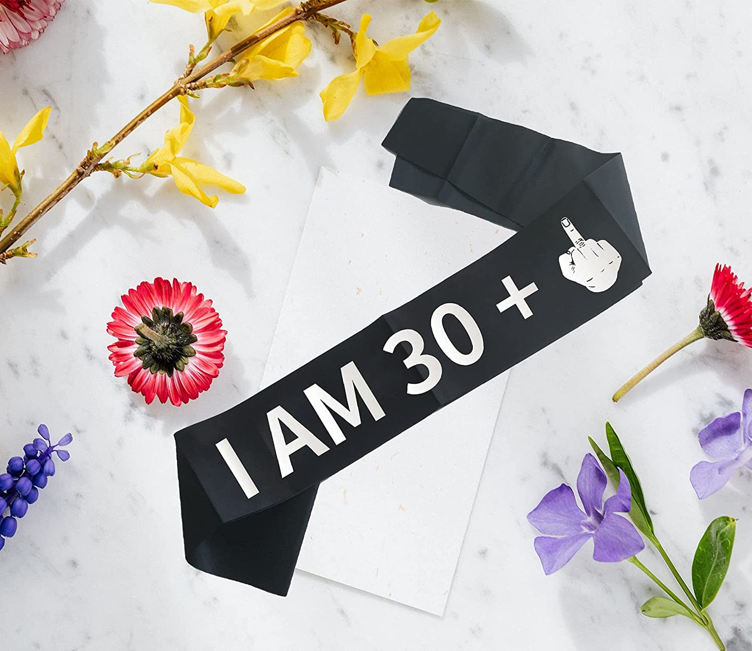 Joyiou “I AM 30+1” Sash, 31St Birthday Sash with Silver Foil, Soft Black Satin Sash for Women and Men, 31St Birthday Party Supplies Decorations Favors, 31 Years Old Birthday Funny Gifts Apparel & Accessories > Clothing Accessories > Sashes Joyiou