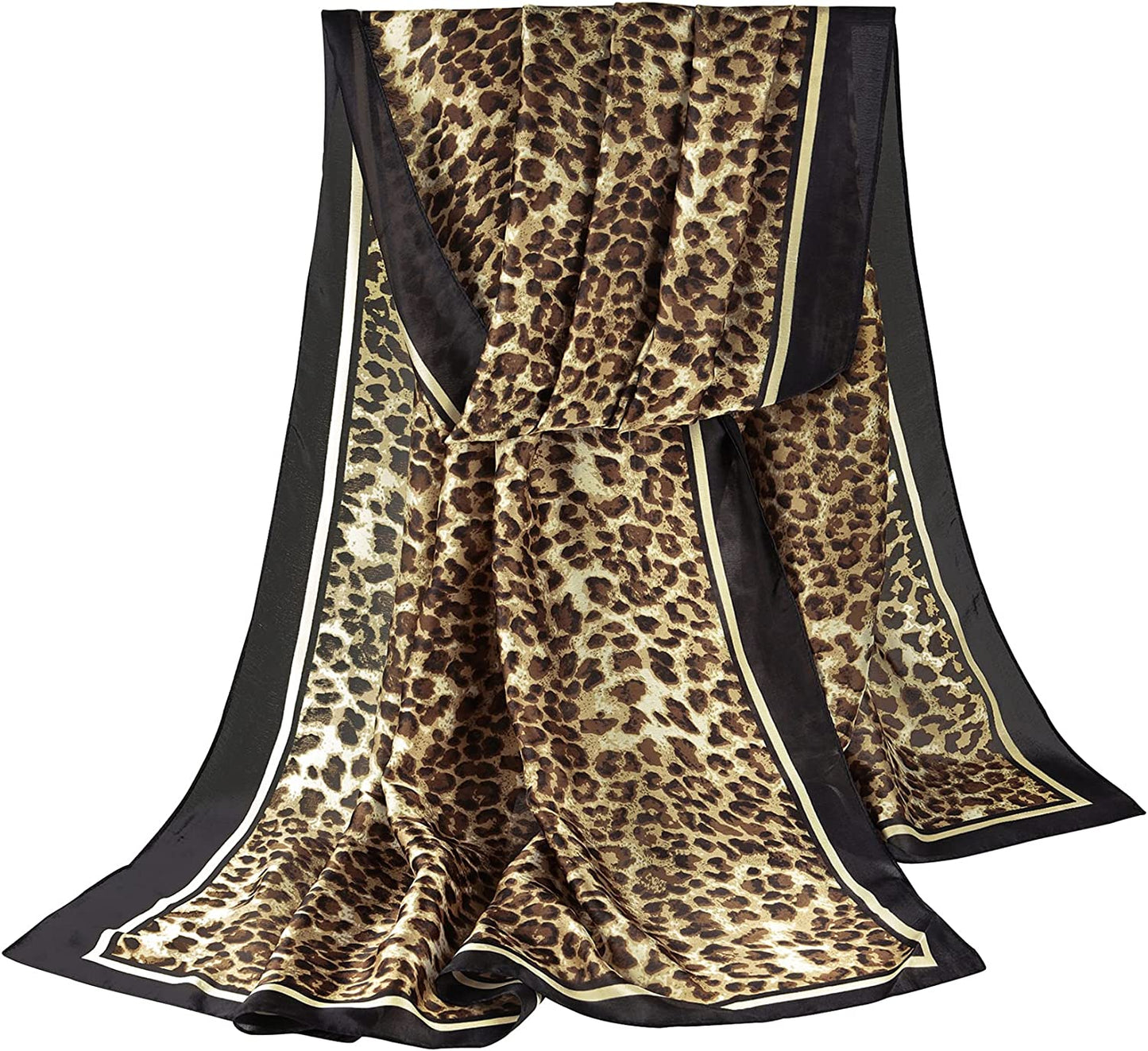 GERINLY Scarves - Animal Print Shawl Wraps Fashion Zebra Pattern Scarf for Women Apparel & Accessories > Clothing Accessories > Scarves & Shawls GERINLY F-coffee
