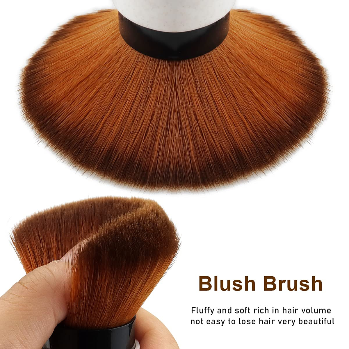 QMSILR Blush Brush Retractable Makeup Brush Portable Powder Brush with Cover Professional Travel Face Blush Brush Soft Fluffy Foundation Brush Makeup Tool for Contouring Highlighting Health & Beauty > Personal Care > Cosmetics > Cosmetic Tools > Makeup Tools QMSILR