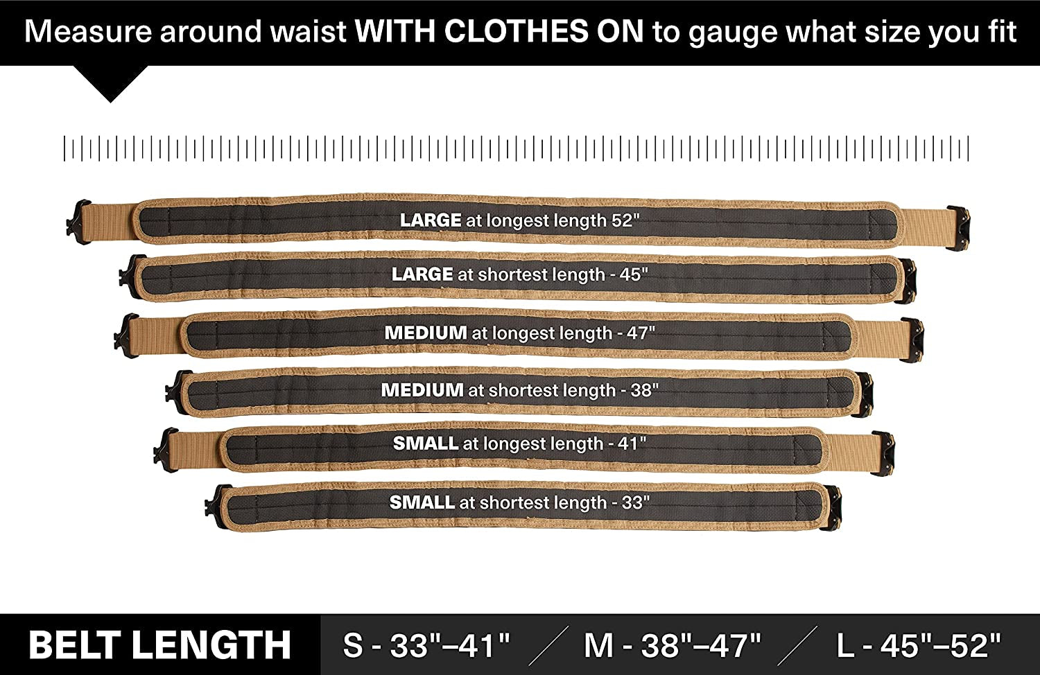 Tacticon Battle Belt | Combat Veteran Owned Company | Padded Tactical Belt | Duty Belt with Metal Quick Release Buckle Apparel & Accessories > Clothing Accessories > Belts Tacticon