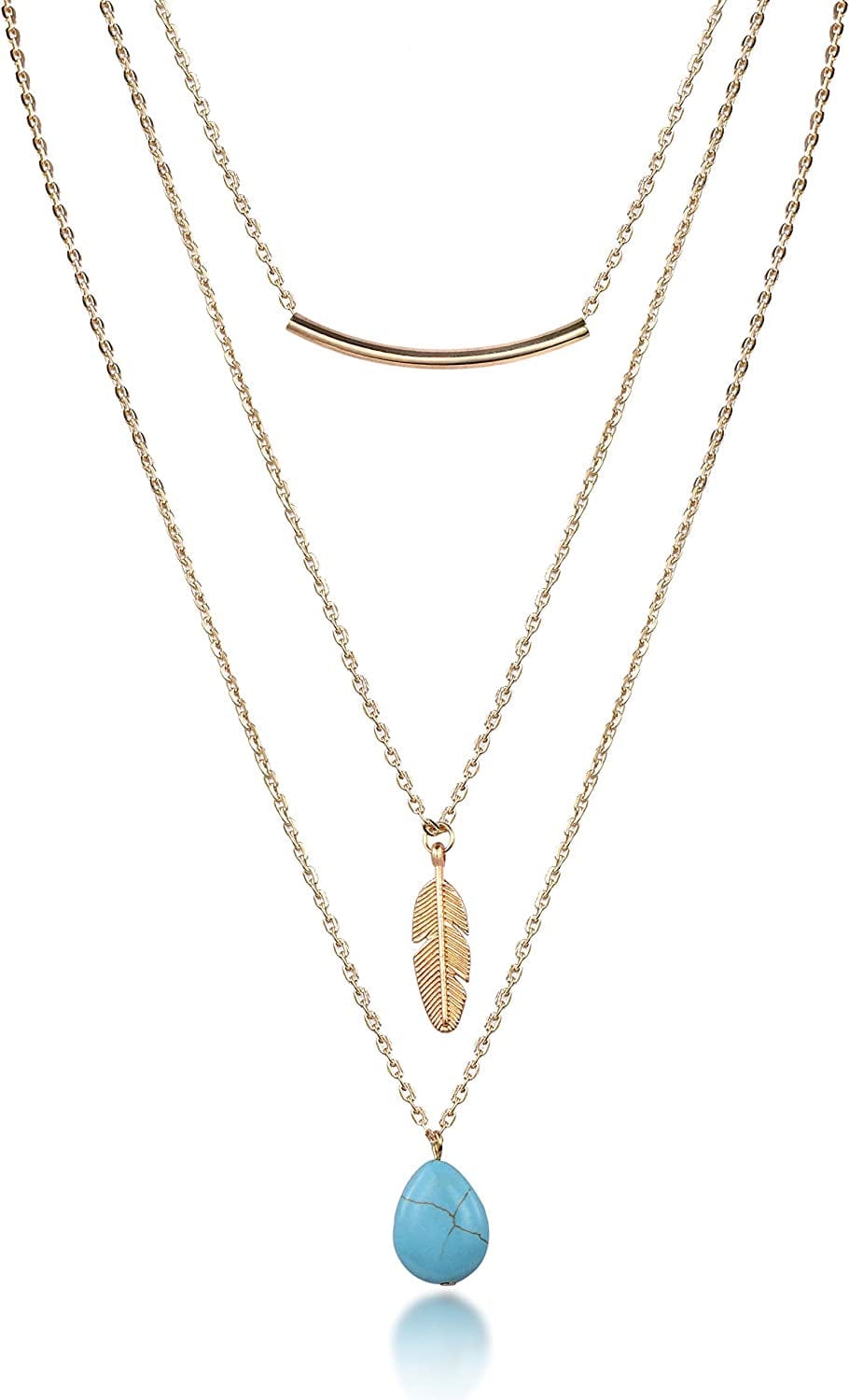 6/10/12 PCS Multiple DIY Layered Choker Necklace Pack for Teens - Gold Y Pendant Necklace for Women - Gold Silver Chokers for Teen Girls