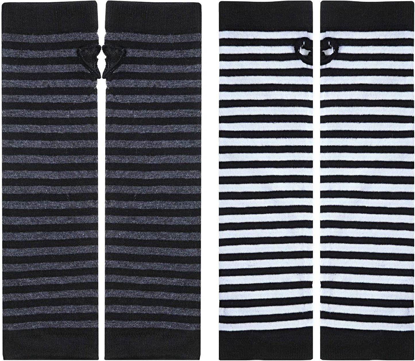 6 Pairs Knit Arm Warmer Thumb Hole Stretchy Gloves Women Long Fingerless Gloves Apparel & Accessories > Clothing Accessories > Gloves & Mittens SATINIOR