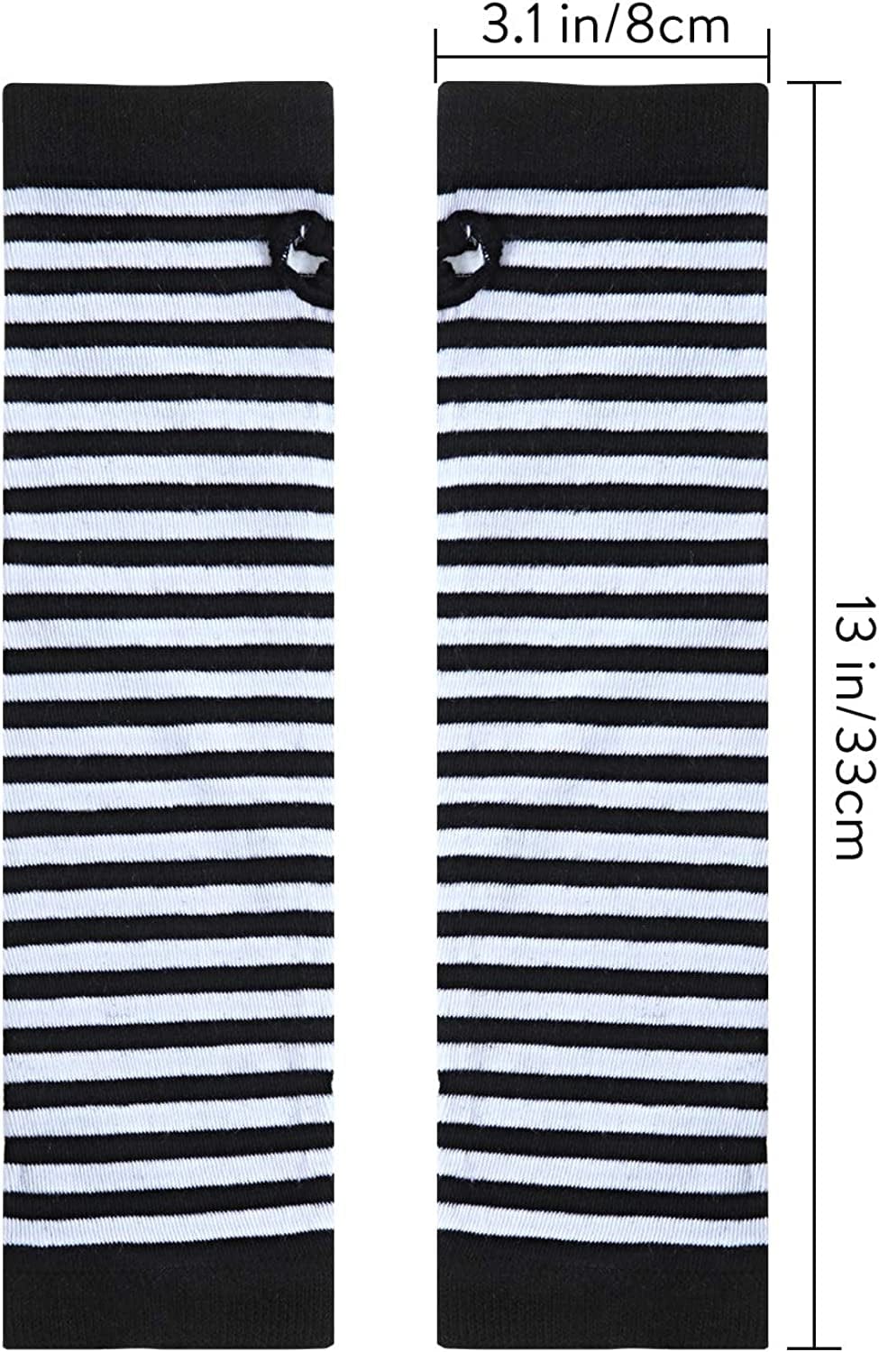 6 Pairs Knit Arm Warmer Thumb Hole Stretchy Gloves Women Long Fingerless Gloves Apparel & Accessories > Clothing Accessories > Gloves & Mittens SATINIOR