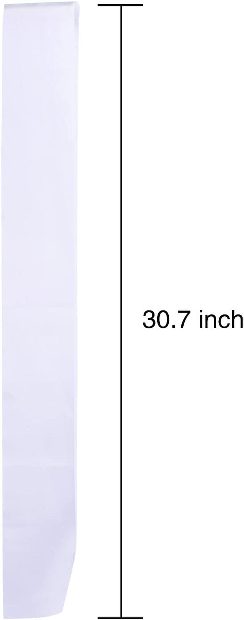 6 Pieces Blank Satin Sash White Pageants Sash Blank Satin Sash Plain Sashes for DIY, Wedding, Hen Party, Beauty Pageant Graduation Party Decorations Apparel & Accessories > Clothing Accessories > Sashes BBTO