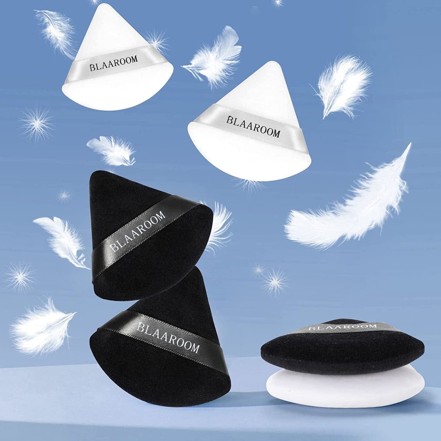 6 Pieces Powder Puff Face Makeup Velour Soft Triangle Powder Puffs - for Loose Powder Mineral Powder Body Powder Wet Dry Cosmetic Foundation Sponge Makeup Tool Health & Beauty > Personal Care > Cosmetics > Cosmetic Tools > Makeup Tools BLAAROOM