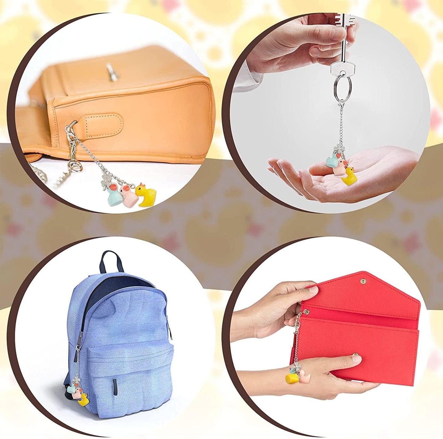 60 Pieces Duck Charms Small Duck Shape Pendants Colorful Resin Duck Charms Mini Resin Duck Jewelry Making Charms for DIY Jewelry Making Earring Necklace Keychains Making Decors, 5 Colors