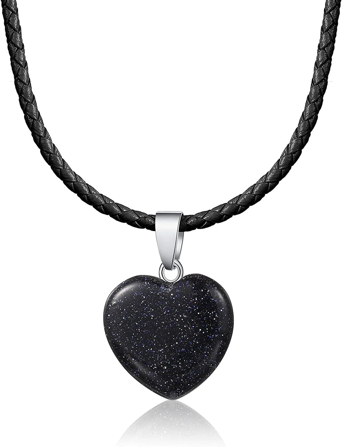 60 Pieces Heart Shaped Stone Pendants Chakra Beads DIY Crystal Charms DIY Stone Heart Pendants for Valentines Day DIY Jewelry Necklace Keychains Earring Crafts Supplies, Assorted Color