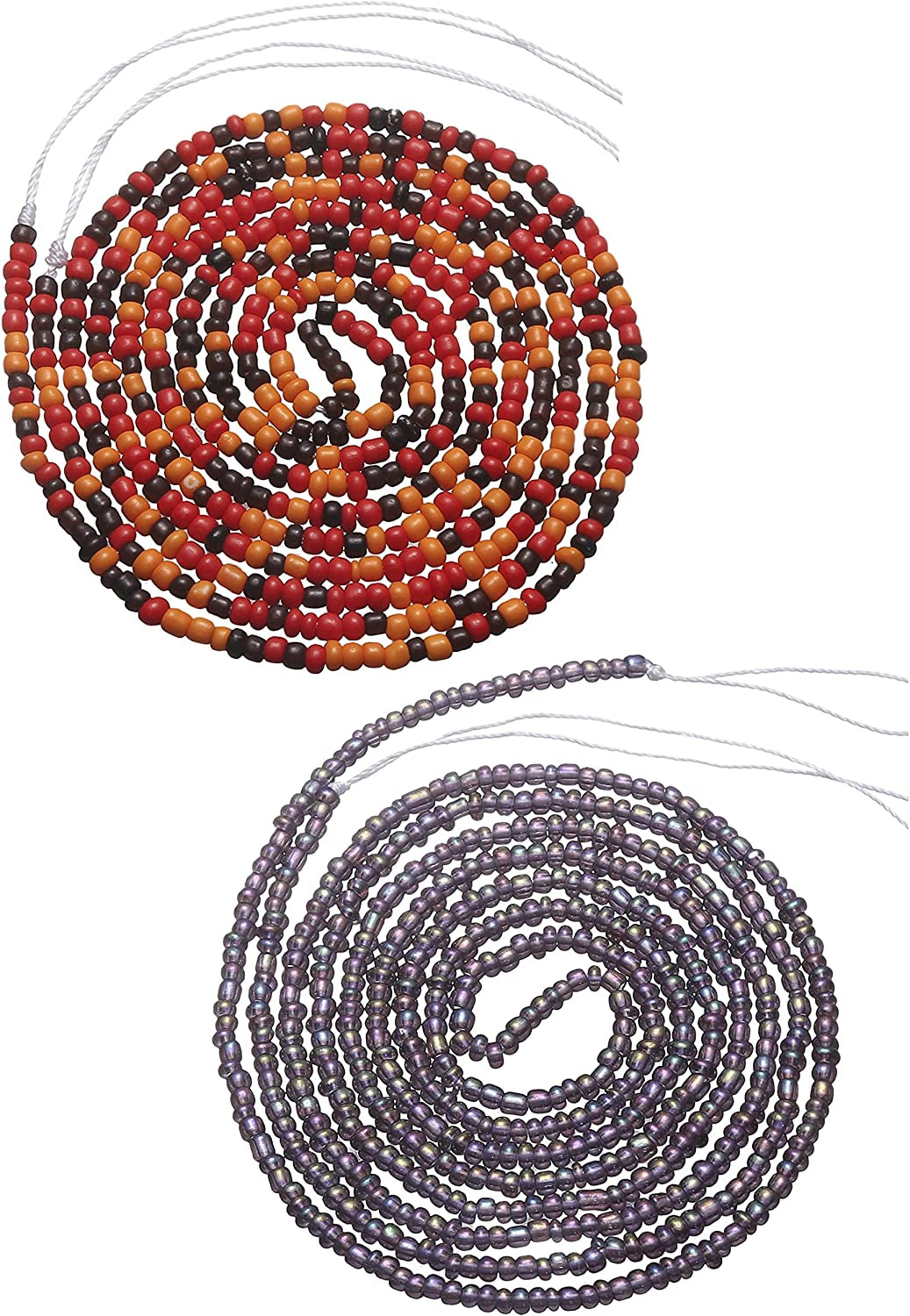 Taouzi Waist Beads for Women Colorful Beaded Body Chain Elastic String Waist Chain Beach Bikini Belly Chains Summer Jewelry for Women Girls Apparel & Accessories > Jewelry > Body Jewelry Taouzi ColorBrown01