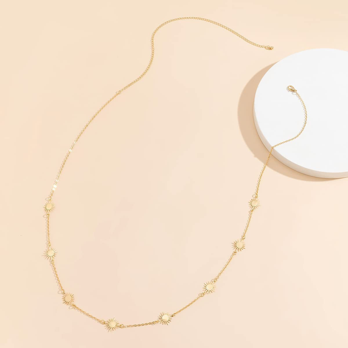 Simple Belly Chain for Women and Girls Gold Silver Star Waist Chain Beach Bikini Body Jewelry Adjustable 68-93Cm Apparel & Accessories > Jewelry > Body Jewelry MIFYNN