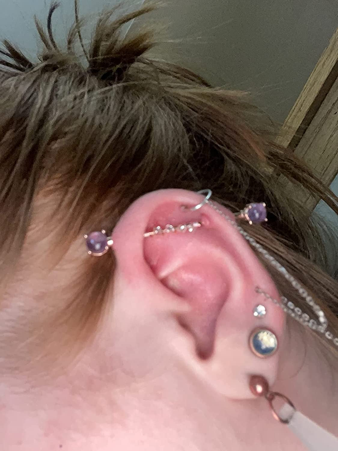 QWALIT Industrial Piercing Jewelry Industrial Piercing Industrial Earrings for Women Men 16G 14G Industrial Barbell Surgical Stainless Steel Scaffold Industrial Bar Piercing Iindustrial Bar Apparel & Accessories > Jewelry > Body Jewelry QWALIT