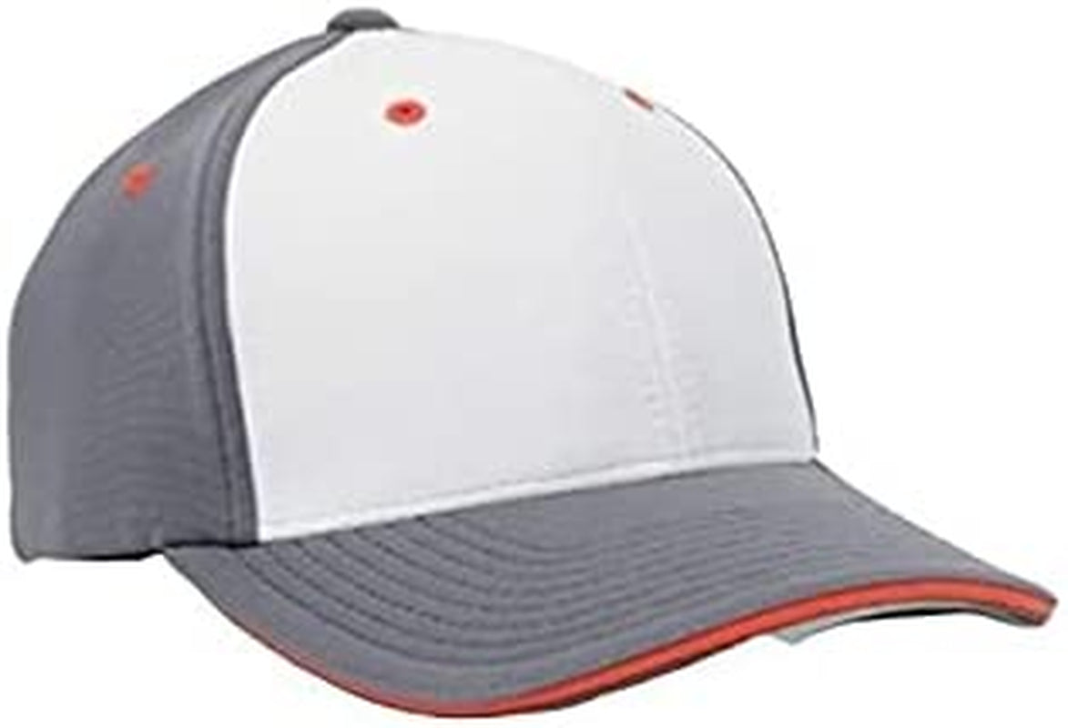 Universal M2 Contrast Flexfit® Cap Apparel & Accessories > Clothing Accessories > Headwear Pacific Headwear White/Graphite/Orange Large-X-Large