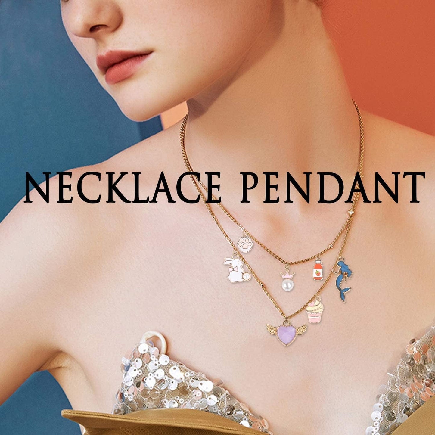 60Pcs Assorted Gold Plated Enamel Pendants Jewelry Making Charms for Necklace Earring Bracelet DIY Jewelry Making and Crafting