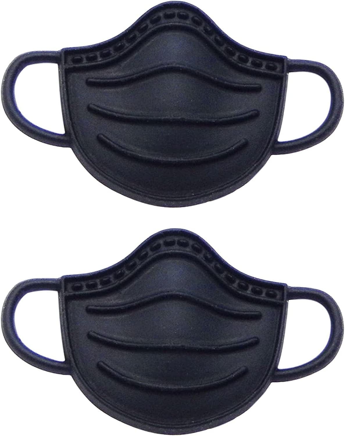 60Pcs Mixed Colors Face Mask Charms Enamel Gold Plated Pendant for DIY Jewelry Making Necklace Bracelet Earring Jewelry Accessories