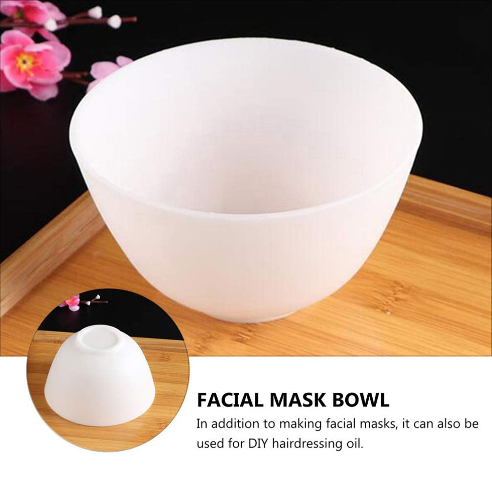 Healifty 3Pcs Diy Face Mixing Bowl Face Mask Bowl Facial Mud Bowl Silicone Bowl Cosmetic Beauty Tool for Home Salon Spa Face Skin Applicator Bowl (White) Health & Beauty > Personal Care > Cosmetics > Cosmetic Tools > Skin Care Tools Healifty