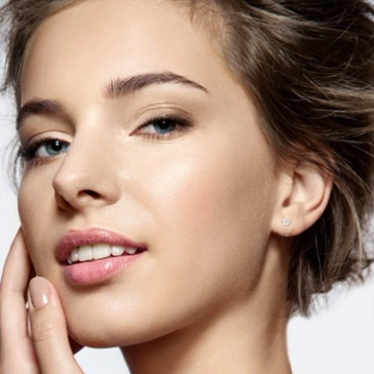 Cubic Zirconia Hypoallergenic Stud Earrings for Women Men Girls Statement Cartilage Fashion Surgical Steel Helix Earrings 5 Pairs Apparel & Accessories > Jewelry > Earrings Ayr