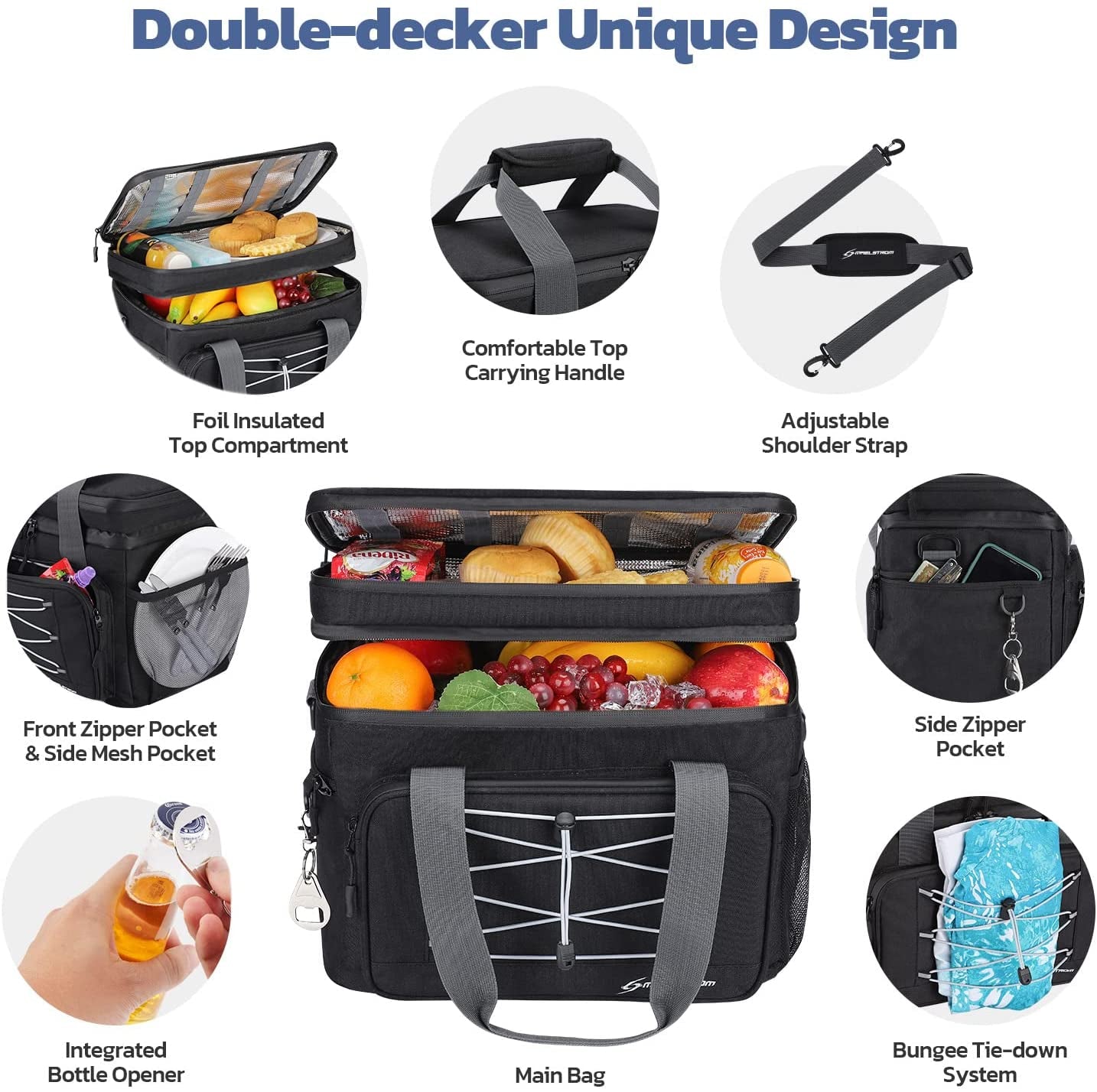 Maelstrom Soft Cooler Bag,Collapsible Soft Sided Cooler,30/60/75 Cans Beach Cooler,Ice Chest,Large Leakproof Camping Cooler,Portable Travel Cooler for Grocery Shopping,Camping,Kayaking,Road Trips Apparel & Accessories > Jewelry > Anklets Maelstrom
