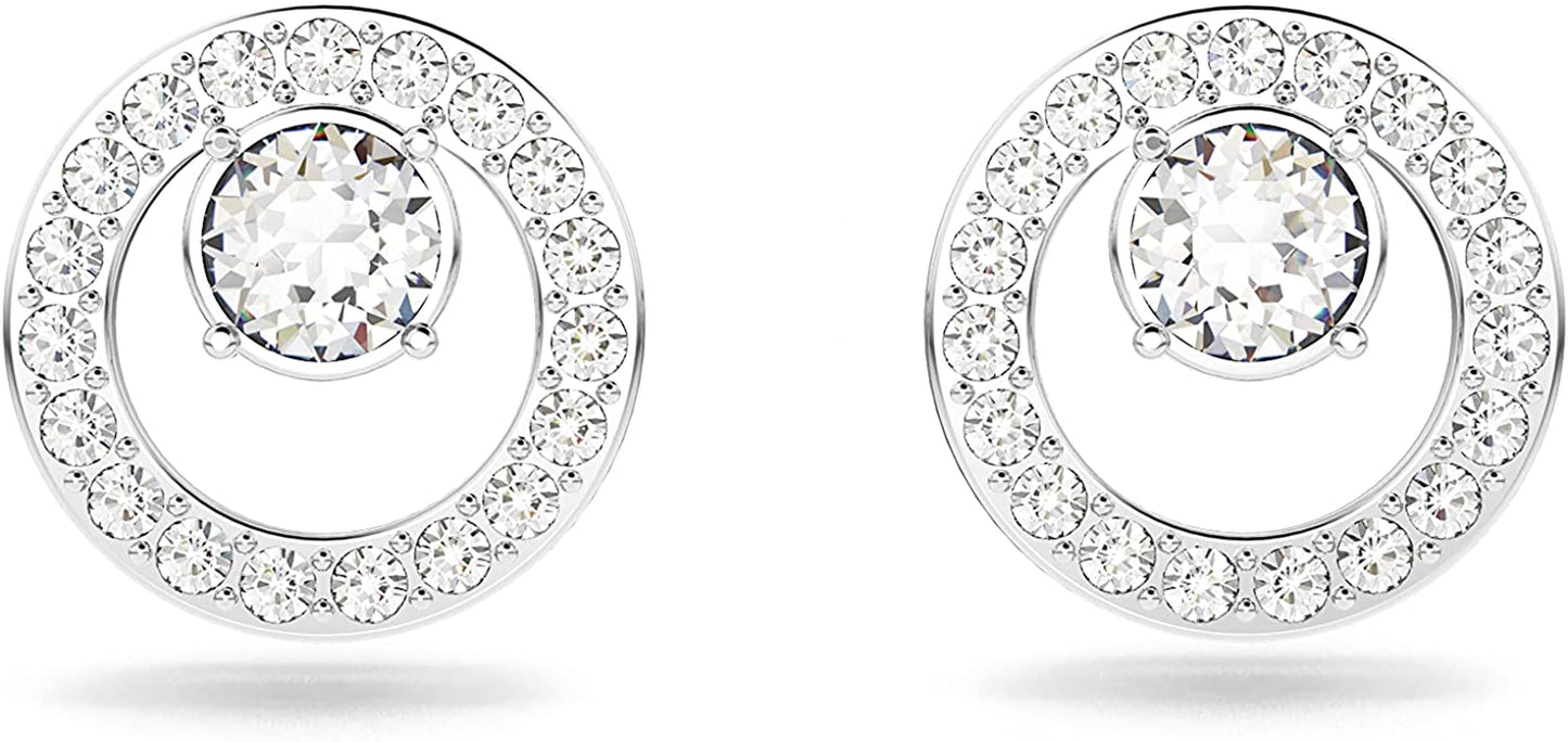 SWAROVSKI Creativity Circle Jewelry Collection, Clear Crystals Apparel & Accessories > Jewelry > Earrings SWAROVSKI Earrings - Rhodium Tone