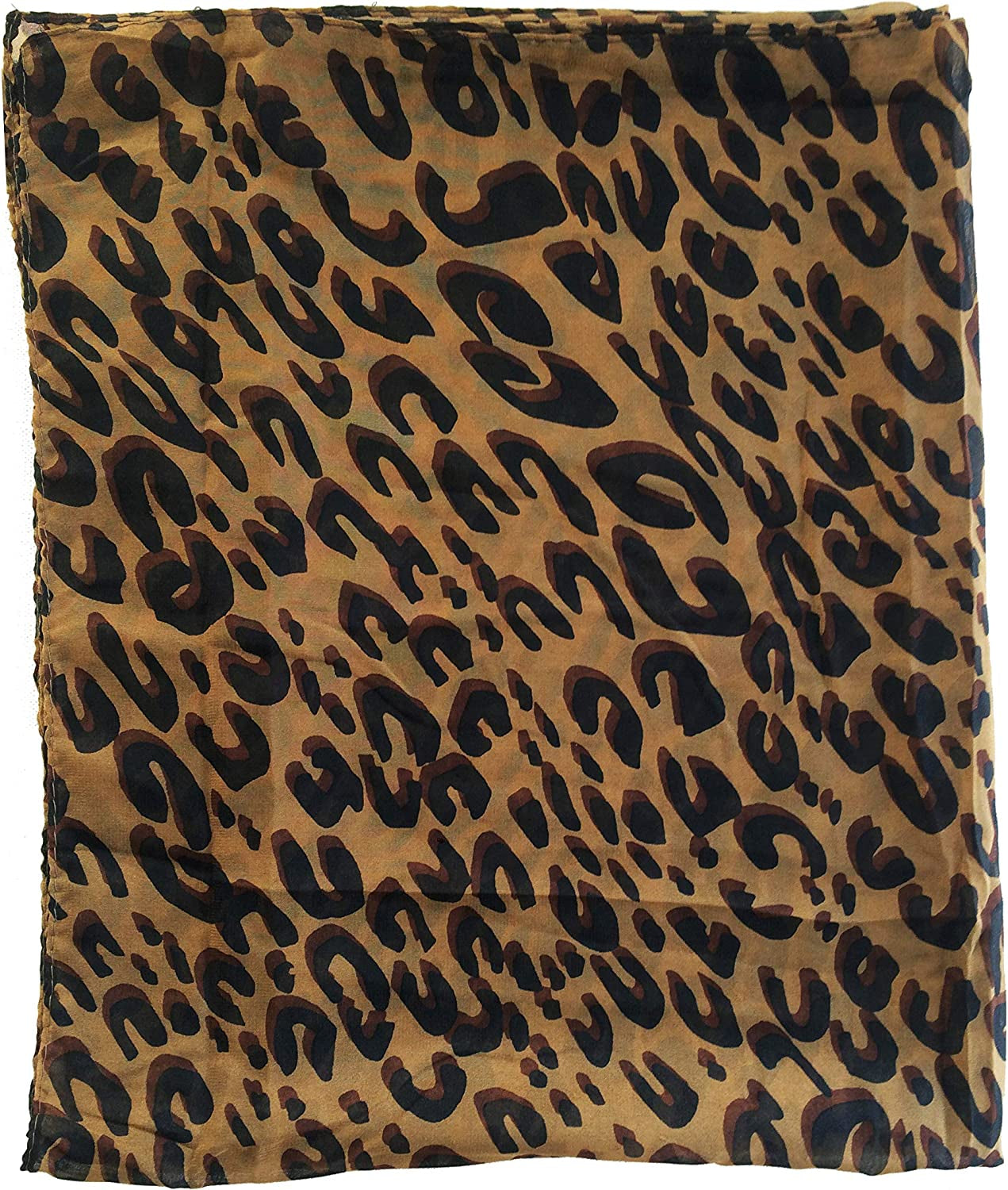 Long Rectangle Sheer Chiffon Black Tan Brown Leopard Cheetah Animal Print Scarf Women'S Scarves Hijab Shawl Pashmina Headband Bandana 19" in Wide X 57" in Long Apparel & Accessories > Clothing Accessories > Scarves & Shawls Secret for Longevity