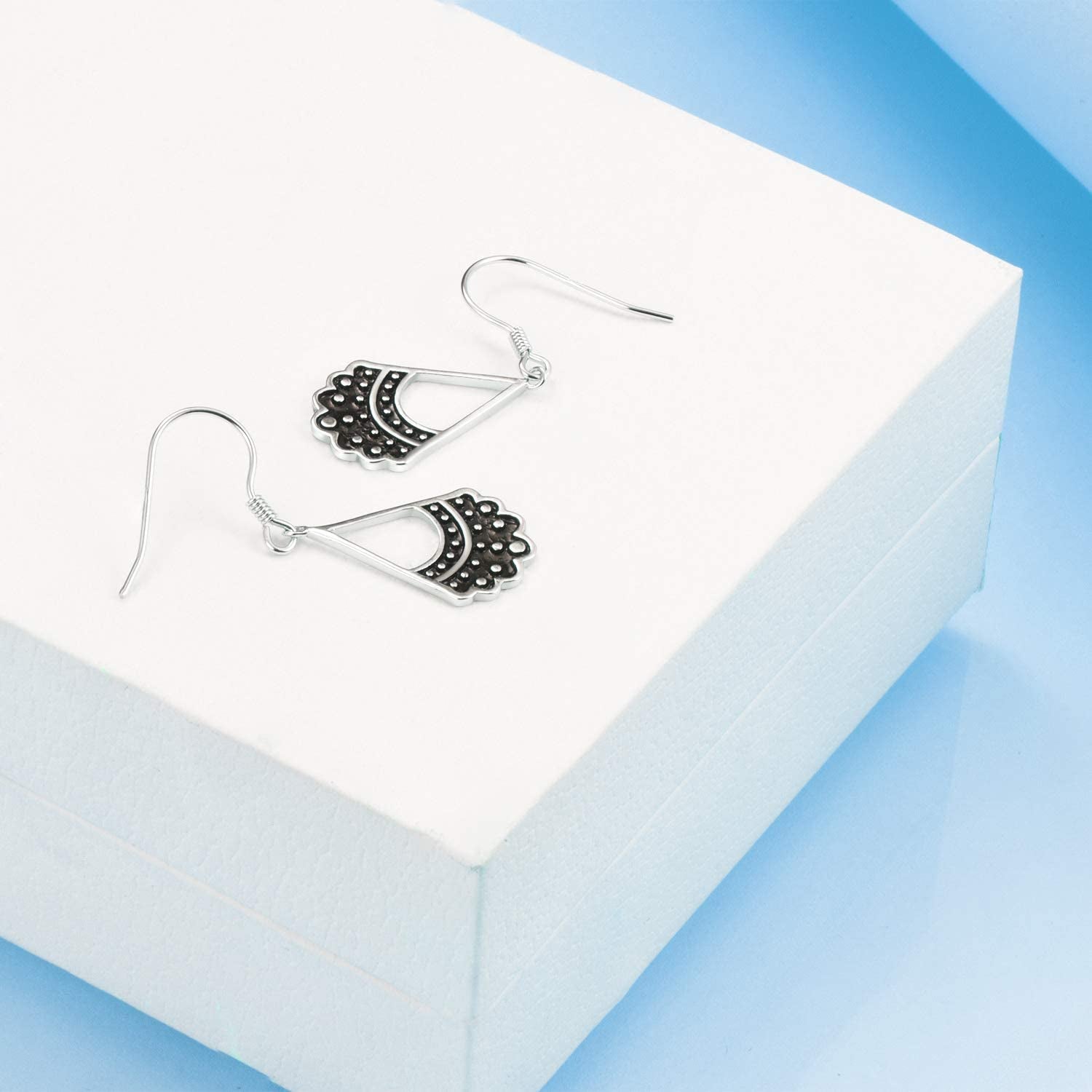 WINNICACA RBG Dissent Collar Earrings Sterling Silver Dangle Drop Hook Earrings Jewelry Gifts for Fans Women, Gold Plated Apparel & Accessories > Jewelry > Earrings WINNICACA