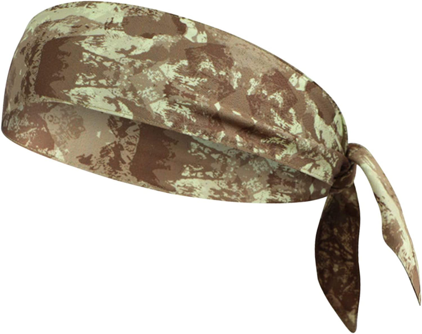 Quickly Dry Sports Headband for Women Men,Moisture Wicking Sweat Hair Band Stretch Sweatband Head Tie Scarf Wrap Bandana for Tennis Running Workout Yoga Gym Cycling Fitness under Helmet Liner Headwear Apparel & Accessories > Clothing Accessories > Bandanas & Headties Holiberty Camouflage, 37.4" Length