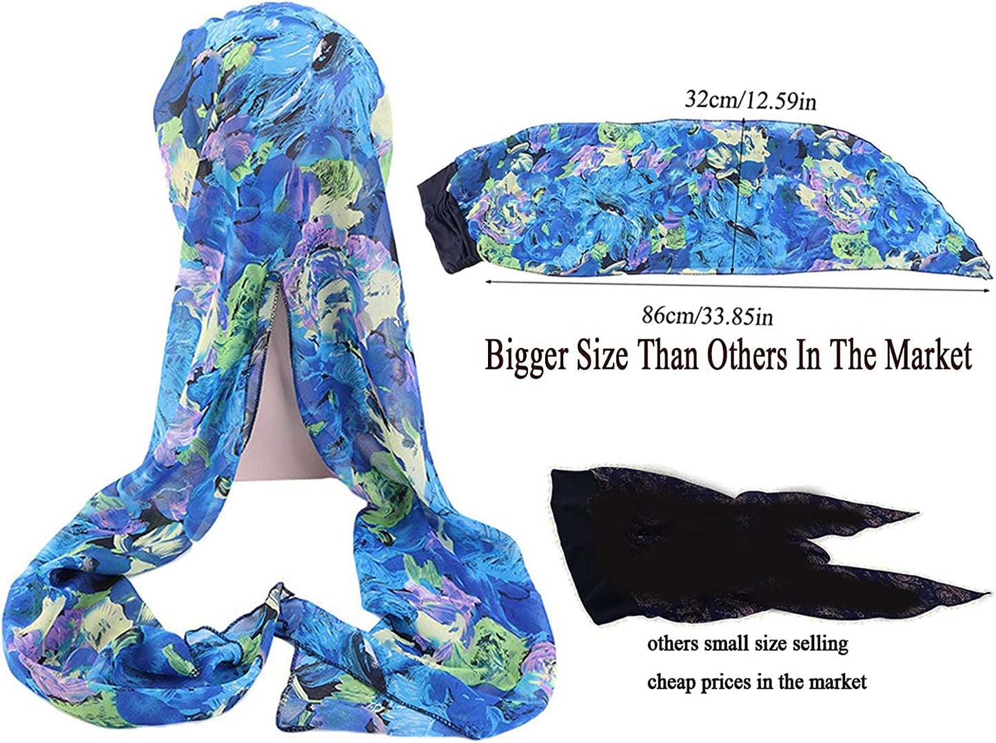 Headwear for Women Sleep Beanie Head Scarf for Bald Wraps Cancer Hats Turbans Apparel & Accessories > Clothing Accessories > Headwear Gragengs
