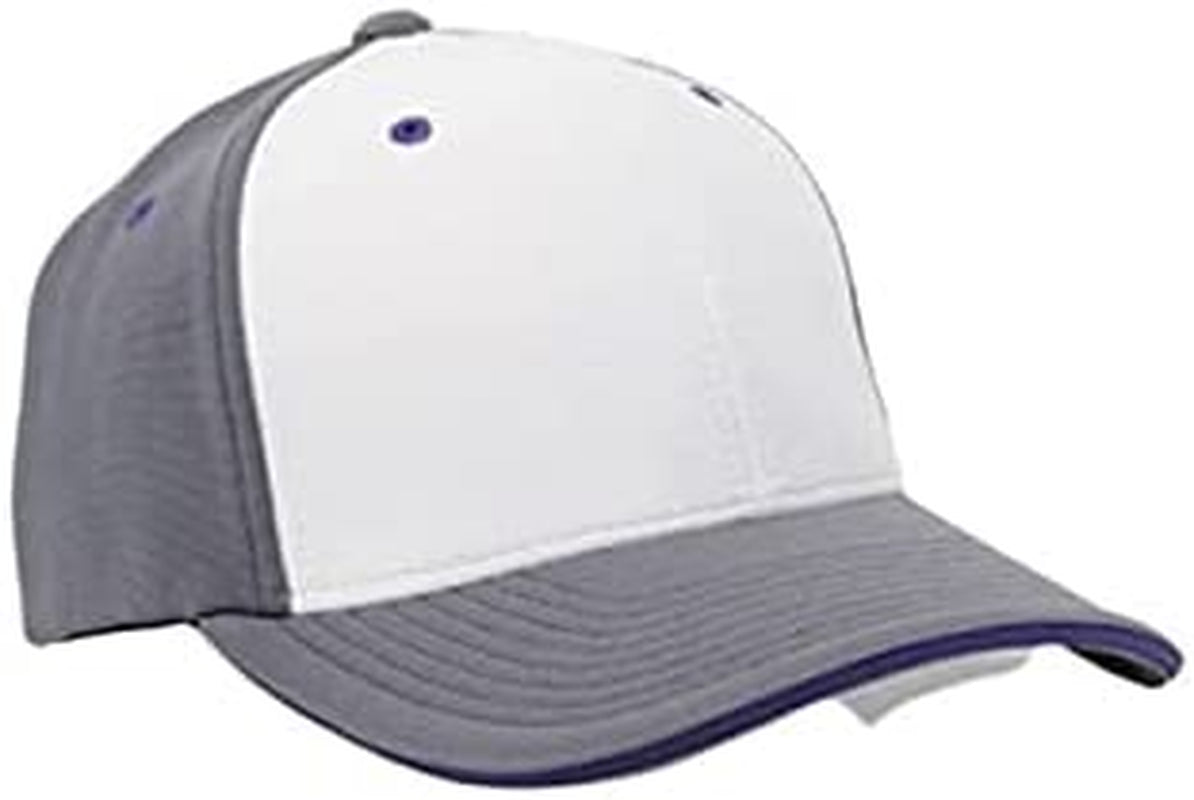 Universal M2 Contrast Flexfit® Cap Apparel & Accessories > Clothing Accessories > Headwear Pacific Headwear White/Graphite/Purple Large-X-Large