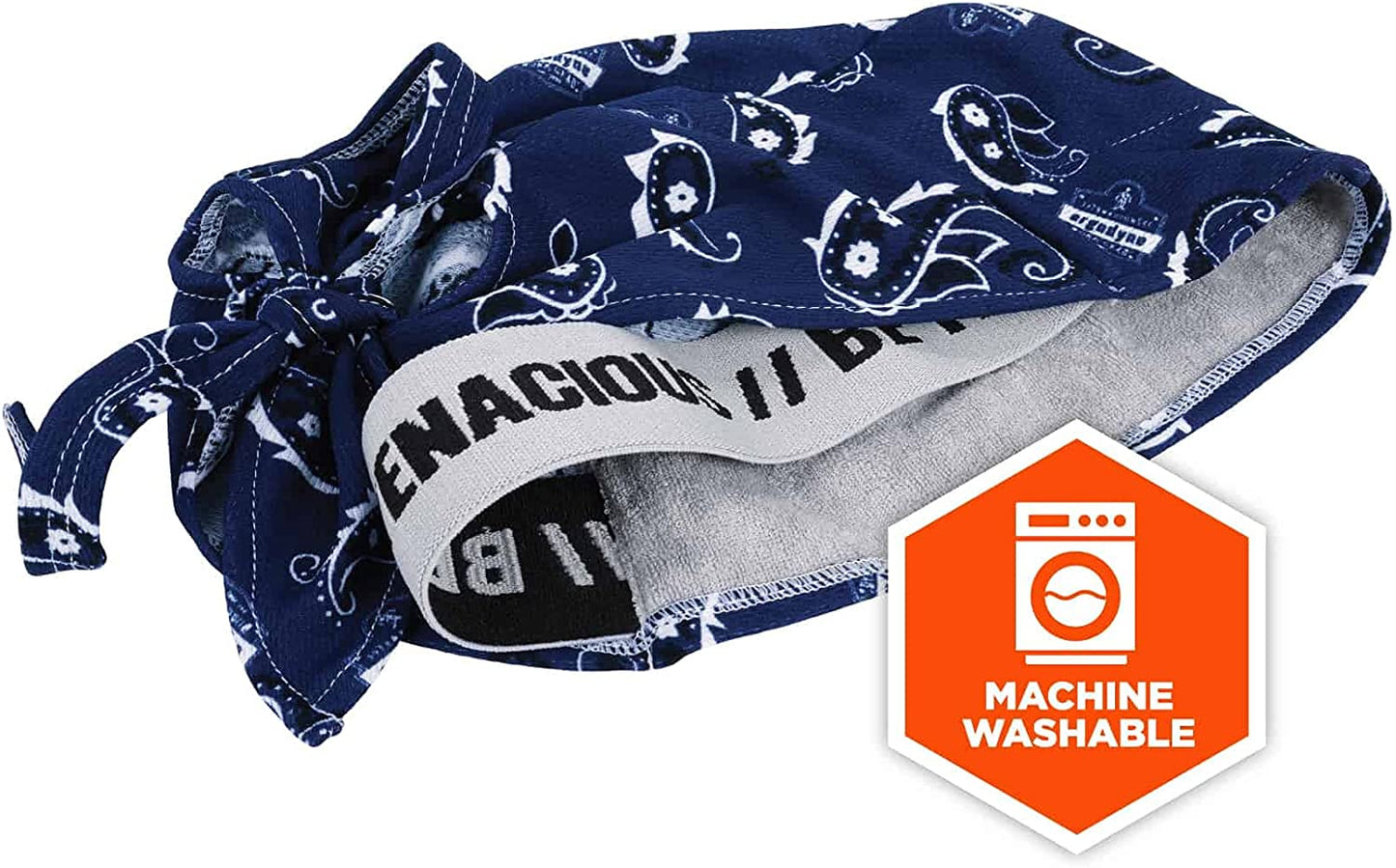 Ergodyne - 12480 Chill Its 6615 Dew Rag, Lined with Terry Cloth Sweatband, Sweat Wicking, Navy Western Apparel & Accessories > Clothing Accessories > Bandanas & Headties Ergodyne