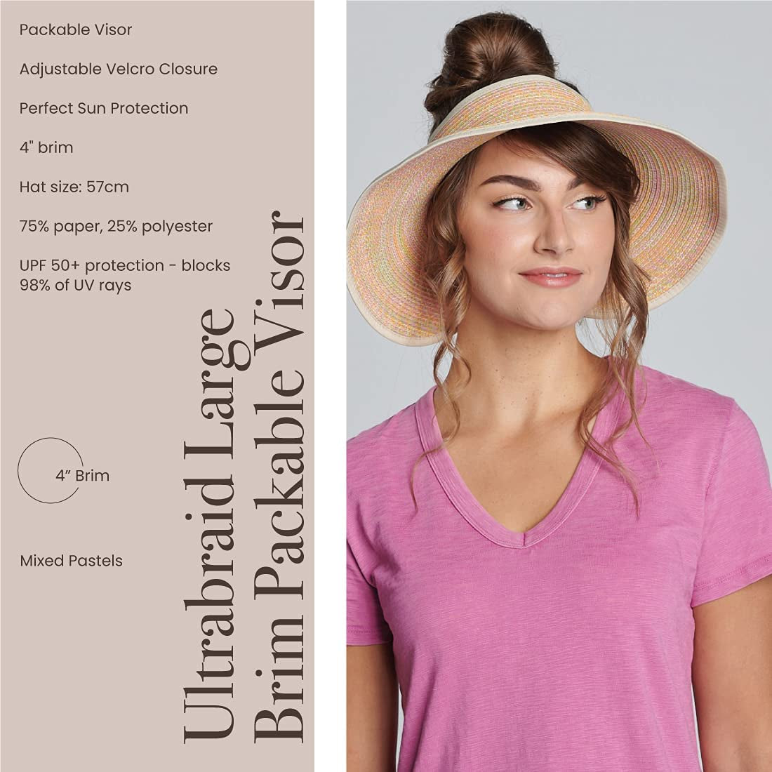 San Diego Hat Company Women'S UBV002OSXPS, Mixed Pastels, One Size Apparel & Accessories > Clothing Accessories > Hats San Diego Hat Co.