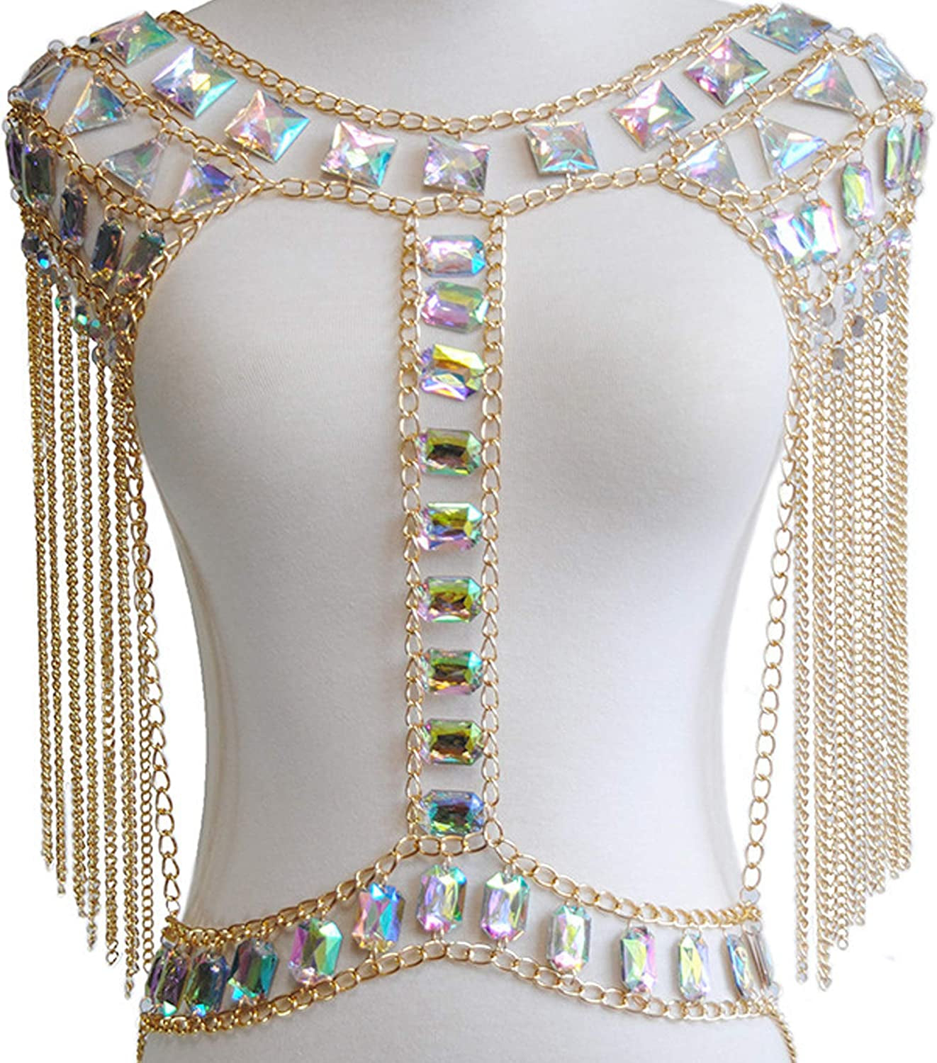 Connie Cloris Women Sexy Jewelry Night Shop Costume Shoulder Body Chain Apparel & Accessories > Jewelry > Body Jewelry Connie Cloris