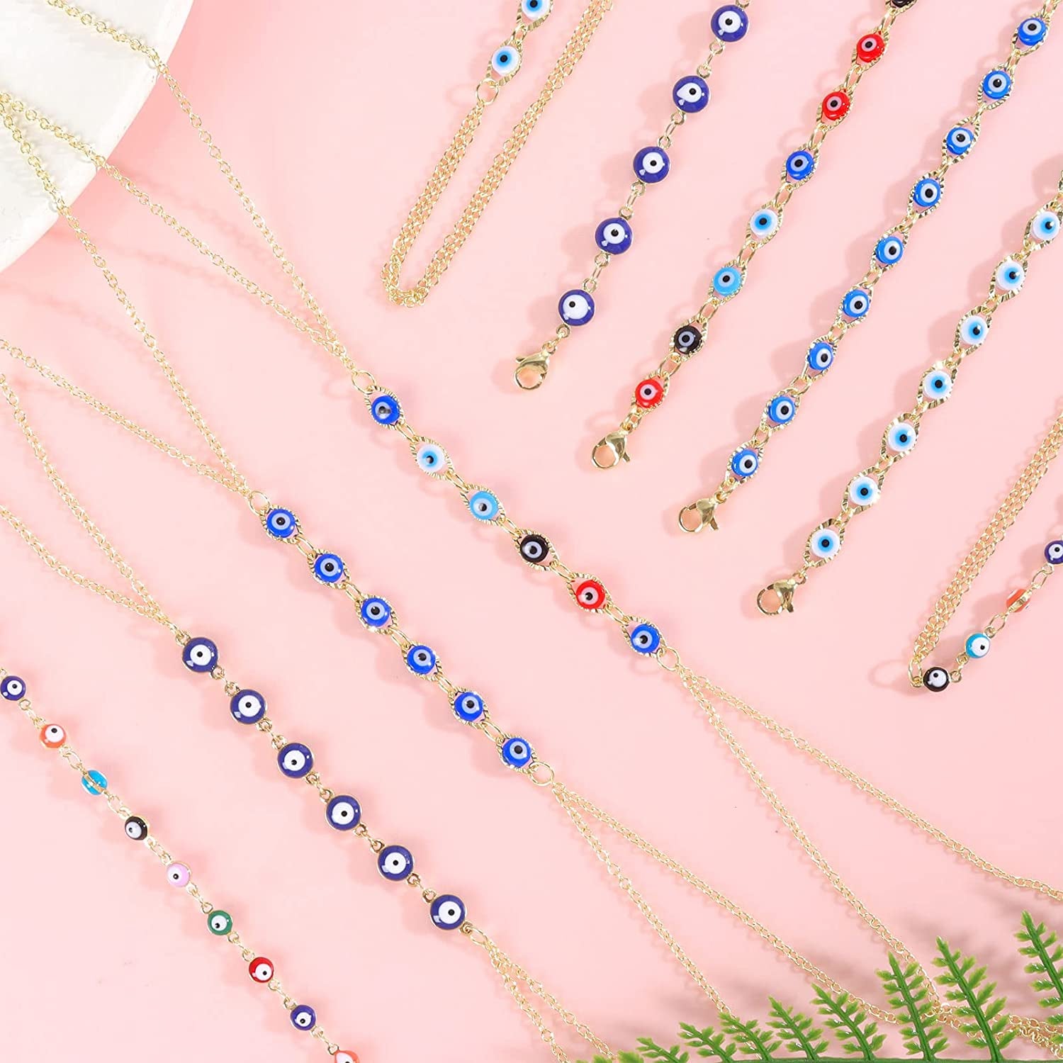 Evil Eye Body Chain Necklace Evil Eye Necklace for Women Boho Body Chain Beach Bikini Waist Chain Body Jewelry for Summer Holiday Apparel & Accessories > Jewelry > Body Jewelry HUASAI