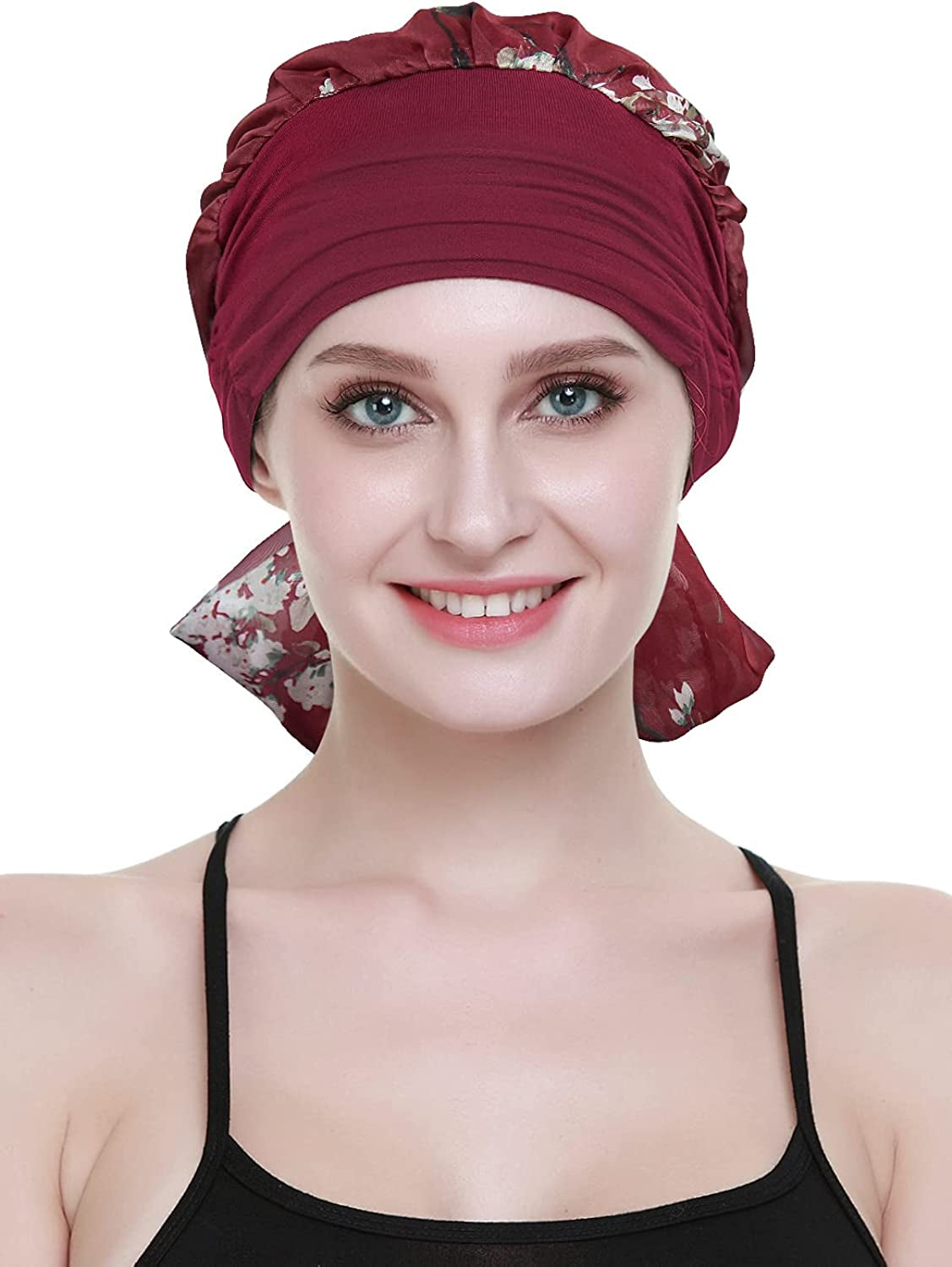 Chemo Headwear Headwrap Scarf Cancer Caps Gifts for Hair Loss Women Apparel & Accessories > Clothing Accessories > Bandanas & Headties FocusCare