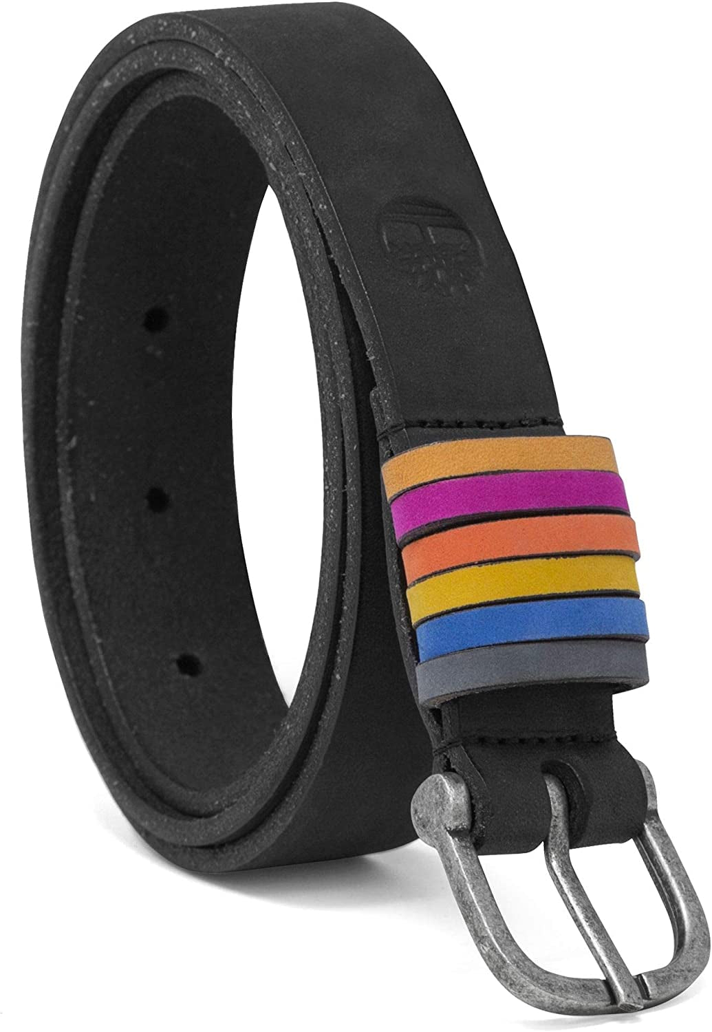 Timberland Women'S Casual Leather Belt for Jeans Apparel & Accessories > Clothing Accessories > Belts Timberland Black (Rainbow Keepers) Large (33-37)