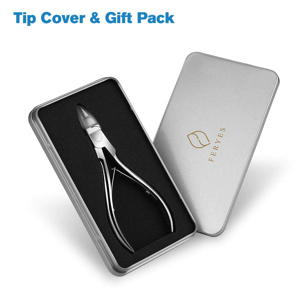 FERYES Toenail Clippers Straight Blade for Thick Toenails, Nail Clippers for Thick and Ingrown Nails - High Temperature Forging Stainless Steel Toe Nail Tools Health & Beauty > Personal Care > Cosmetics > Cosmetic Tools > Nail Tools FERYES