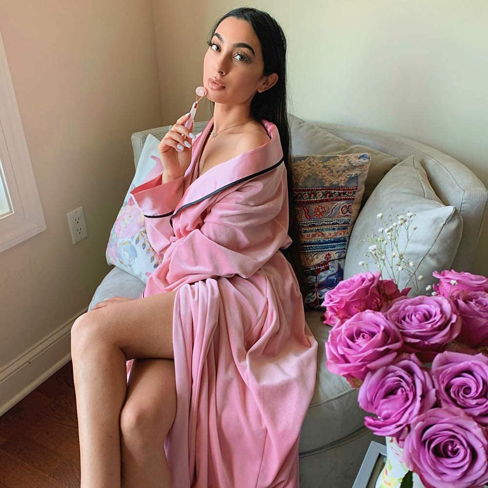 Rose Quartz Face Roller Skin Care Tools - Face Massager Roller, Facial Roller & Eye Roller for Puffy Eyes, Facial Massager Facial Tools Pair Perfectly with Skincare & Are Self Care Gifts for Women Health & Beauty > Personal Care > Cosmetics > Cosmetic Tools > Skin Care Tools Beauty by Earth