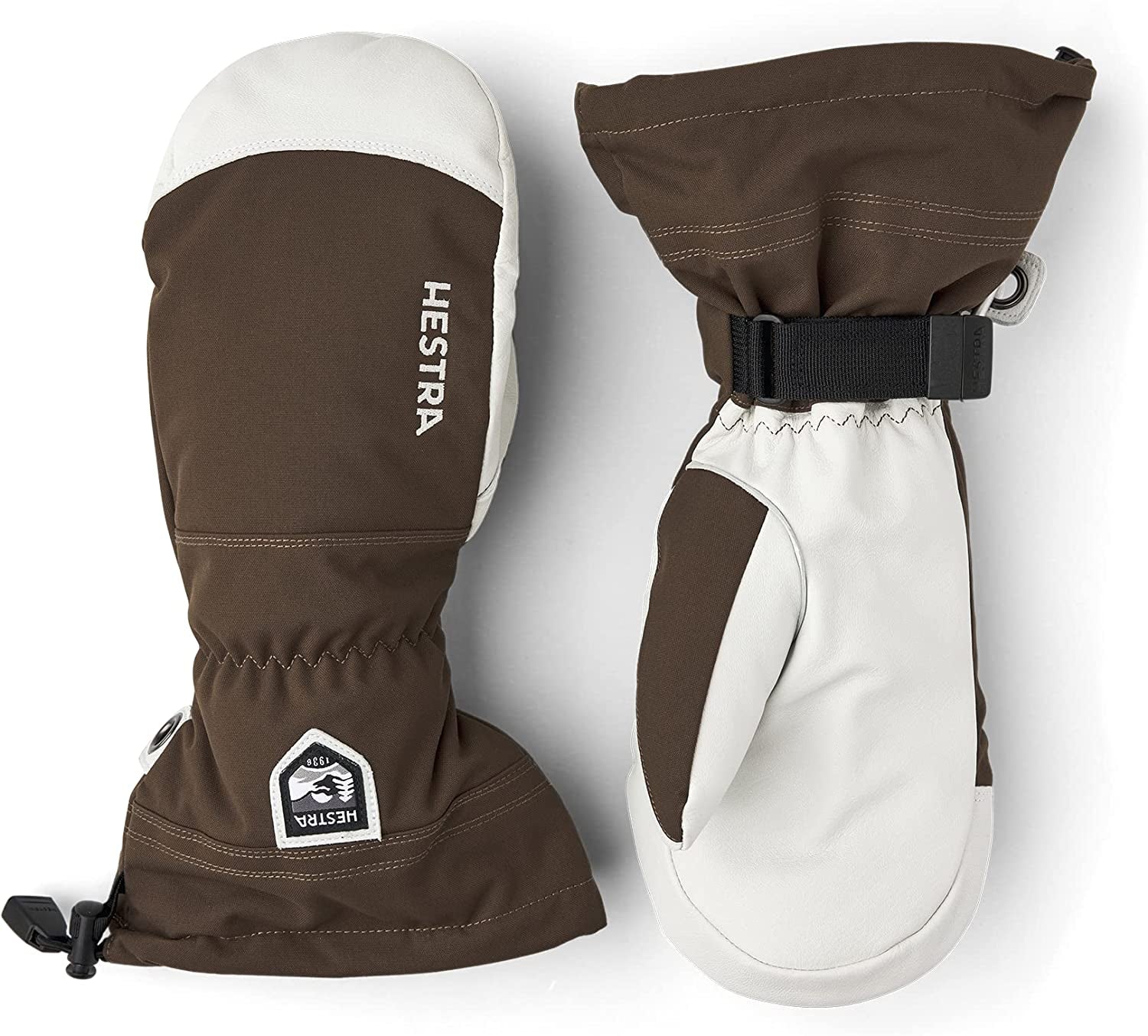 Hestra Army Leather Heli Ski Glove - Classic Snow Mitten for Skiing, Snowboarding and Mountaineering Apparel & Accessories > Clothing Accessories > Gloves & Mittens Hestra Espresso 8