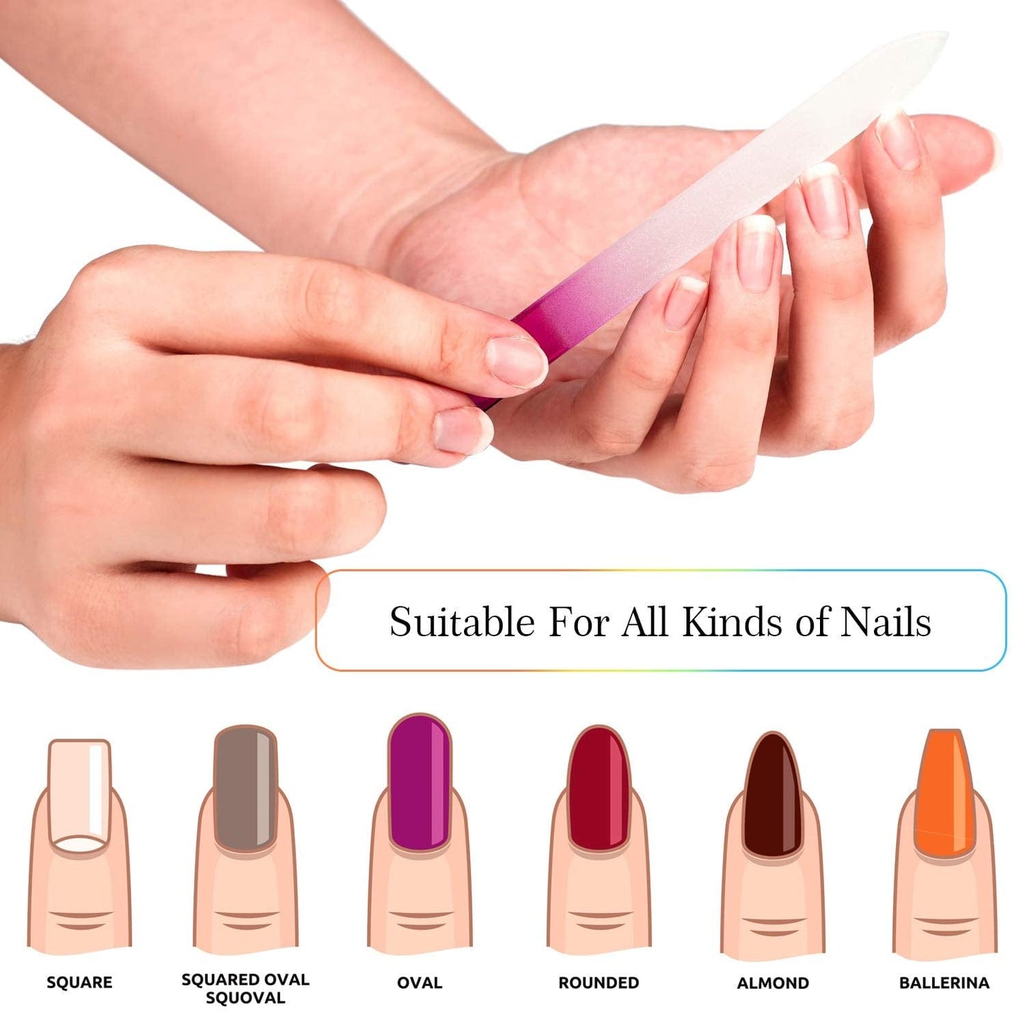 68 Pieces Nail Cuticle Pusher Rubber Tipped Nail Cleaner and Glass Nail Files Gradient Rainbow Color Buffer Double Side Nail Files Manicure Tool for Home Nail Salon Health & Beauty > Personal Care > Cosmetics > Cosmetic Tools > Nail Tools Mudder