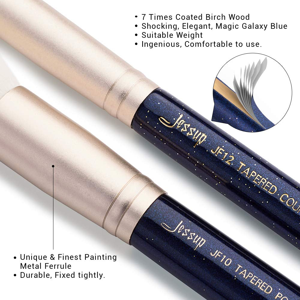 Jessup Brush Set Make up Brushes Powder Brush Face Lip Make-Up Brush Professional Beauty Brush Tools&Kits 30 Pcs Prussian Blue T470 Health & Beauty > Personal Care > Cosmetics > Cosmetic Tools > Makeup Tools Jessup
