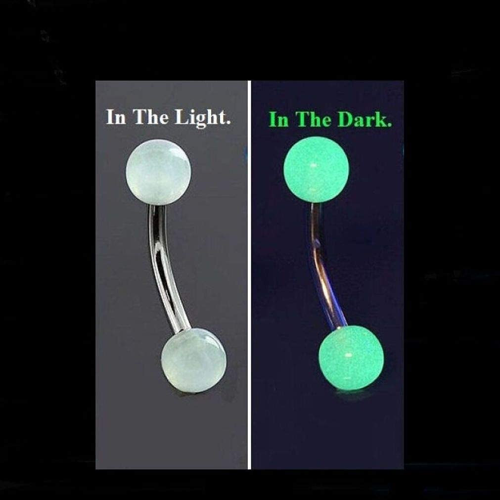 Glow in the Dark Barbells for Vertical Hood Piercing. Apparel & Accessories > Jewelry > Body Jewelry Generic