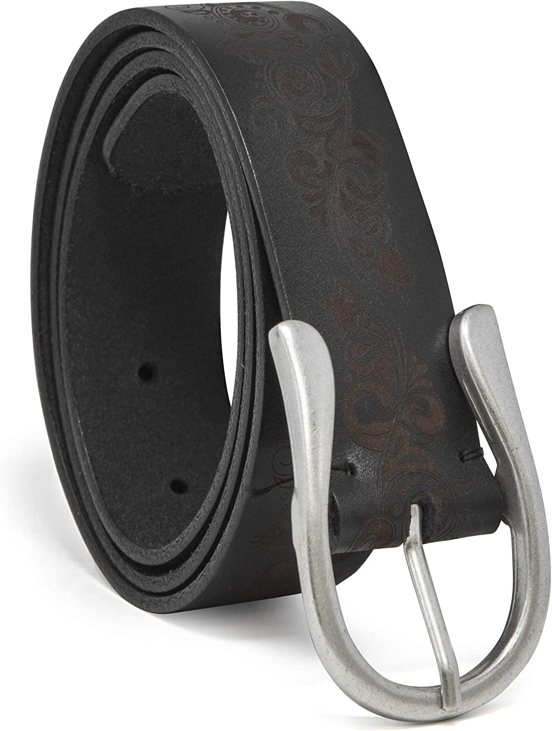 Timberland Women'S Casual Leather Belt for Jeans Apparel & Accessories > Clothing Accessories > Belts Timberland Black (Etched) Medium (30-34)
