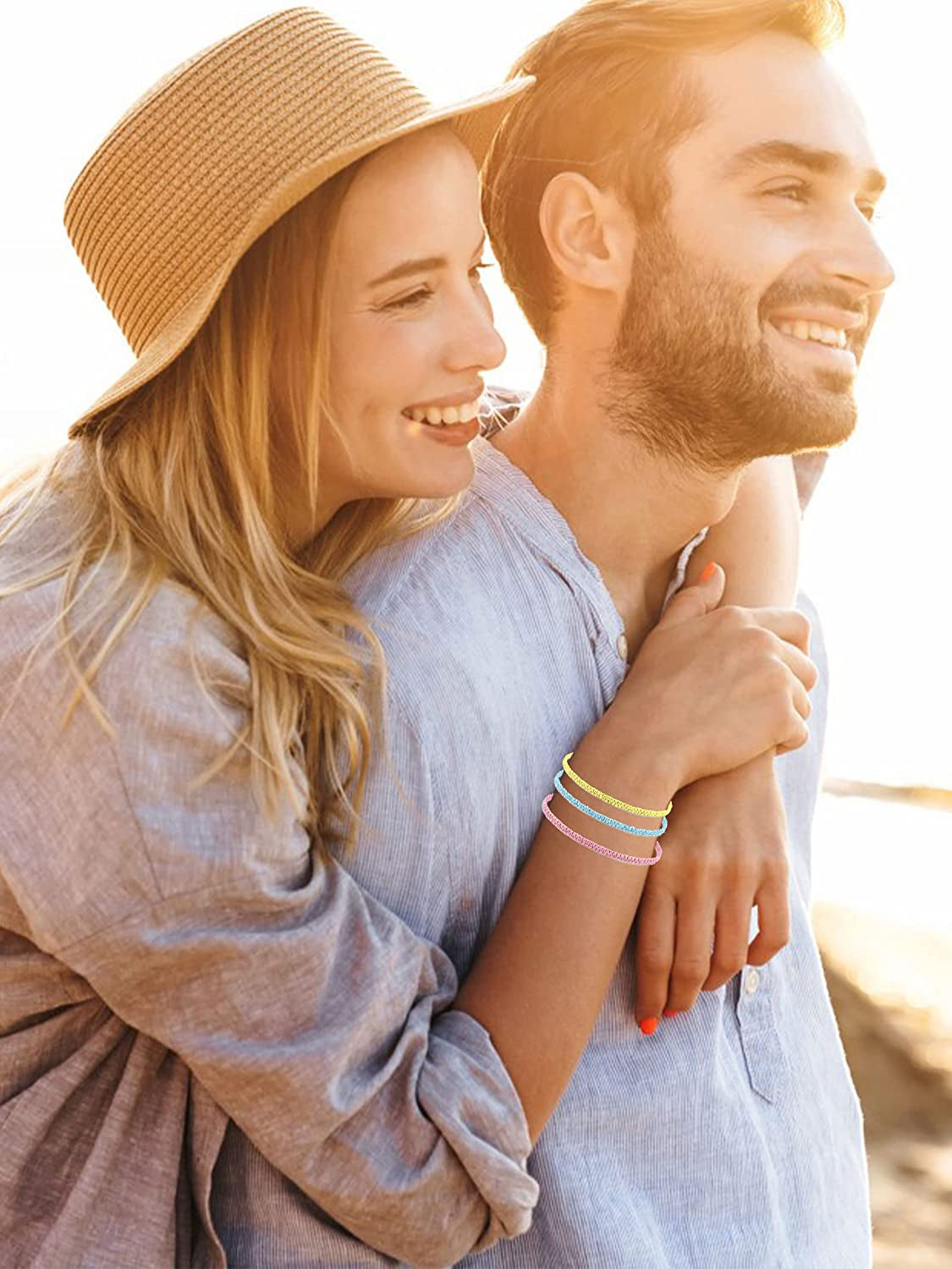 Boho String Bracelets for Women Waterproof Wave Surfer Bracelets for Summer Adjustable Rope Braided Bracelets Gifts for Teen Girls Cute Friendship Bracelets Pack Gifts for Holiday Apparel & Accessories > Jewelry > Bracelets Harry and Henry