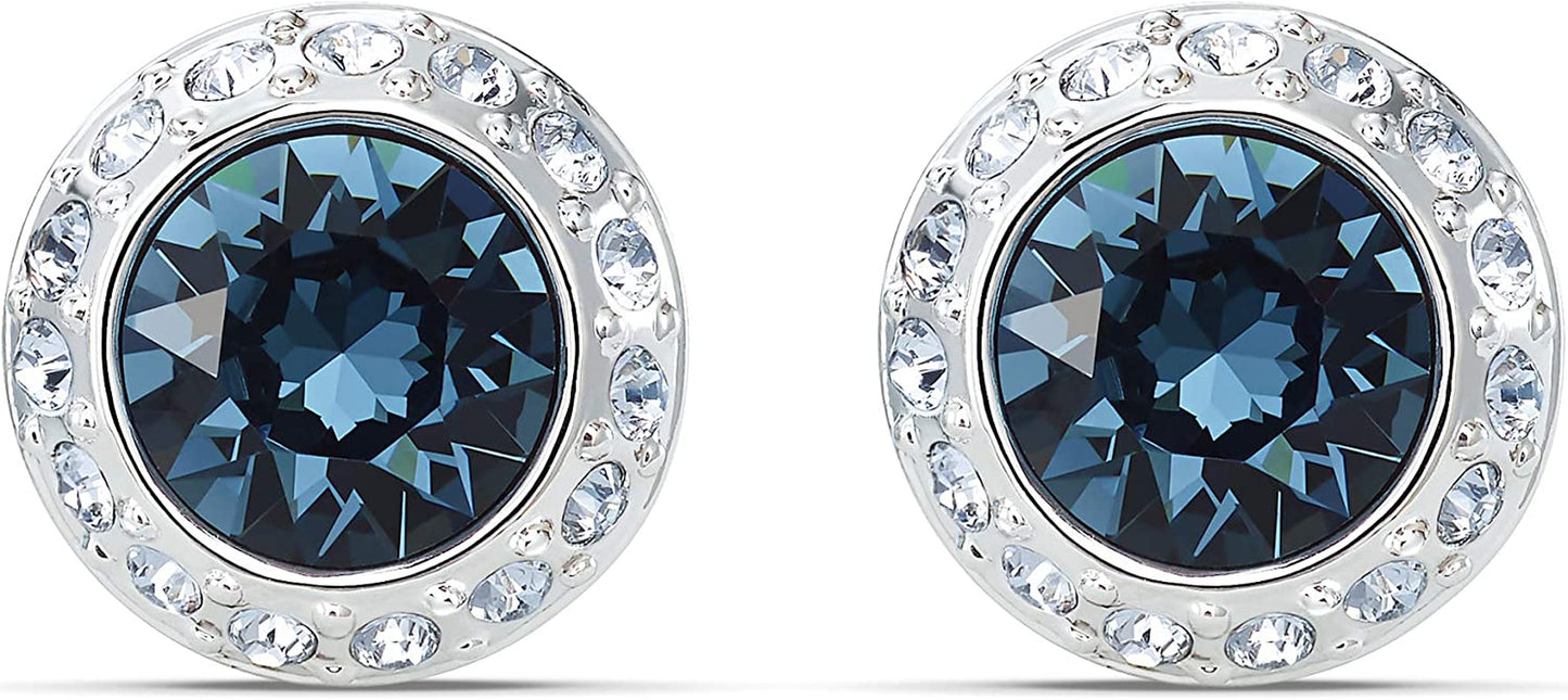 Swarovski Angelic Crystal Jewelry Collection, Rhodium Tone Finish, Blue Crystal, Pink Crystal, Clear Crystal Apparel & Accessories > Jewelry > Bracelets SWAROVSKI Stud Pierced Earrings