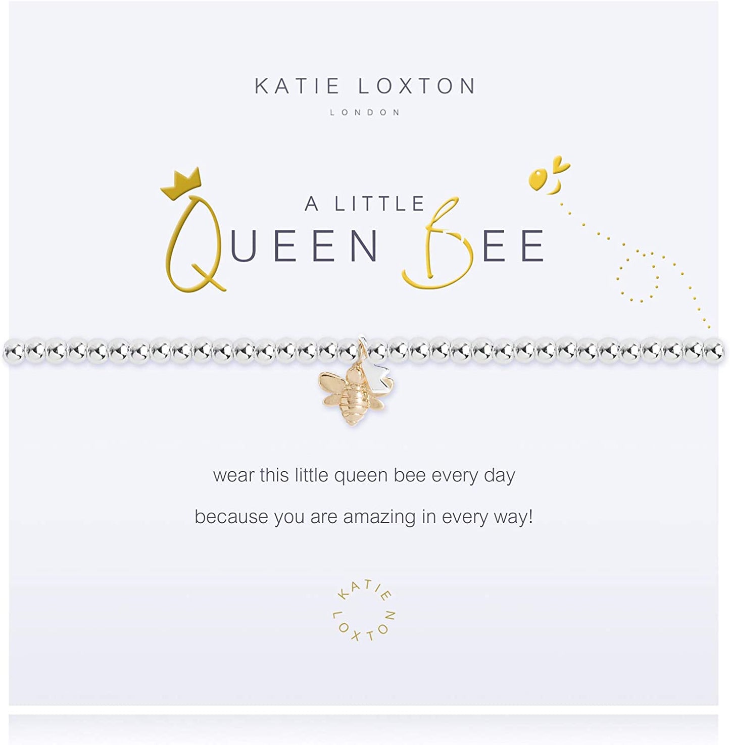 KATIE LOXTON a Little Animal Womens Stretch Adjustable Band Fashion Charm Bracelet Apparel & Accessories > Jewelry > Bracelets Katie Loxton Queen Bee
