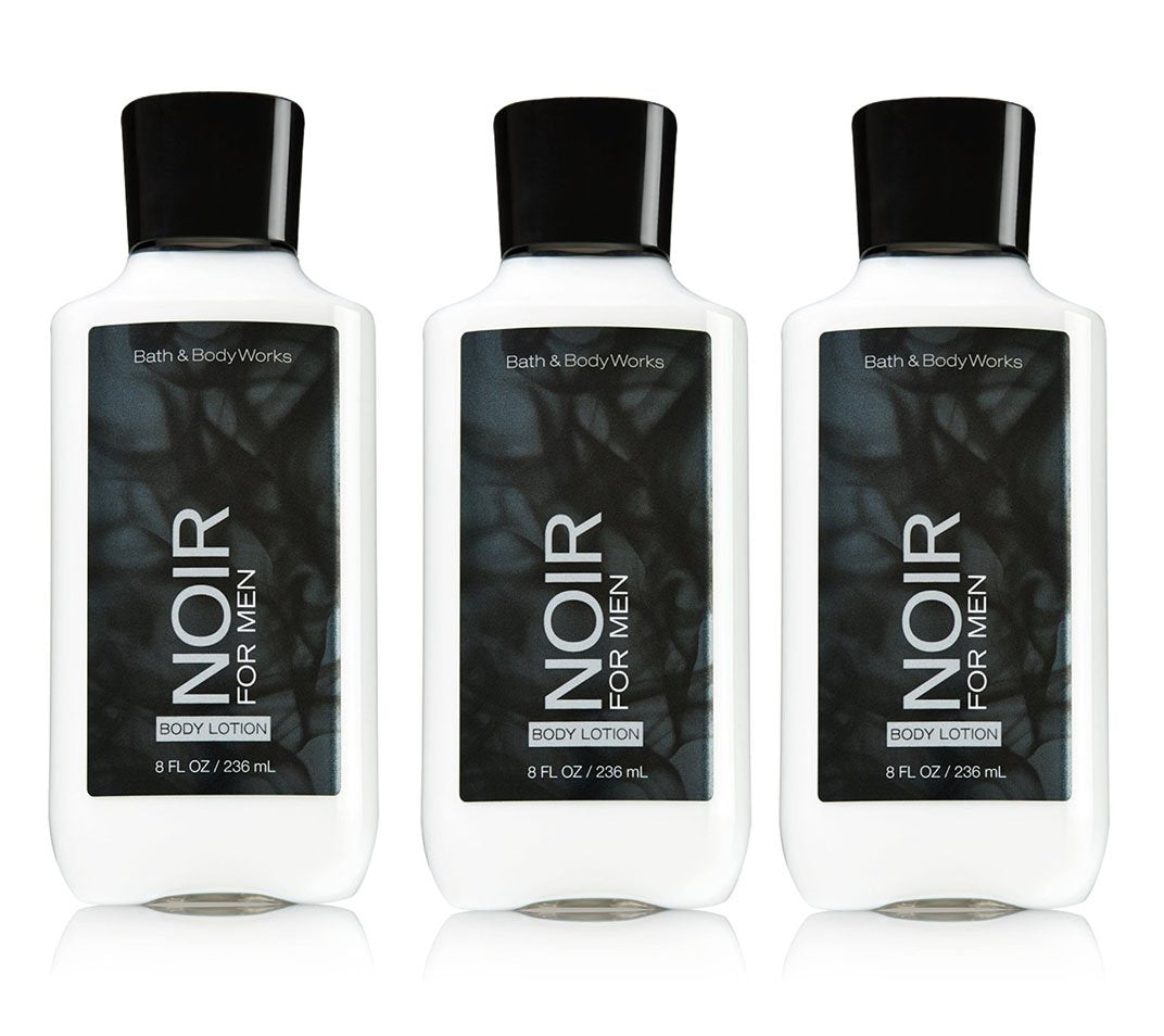 Lot of 3 Bath and Body Works Noir for Men Body Lotion 8 Fl Oz Health & Beauty > Personal Care > Cosmetics > Bath & Body Bath & Body Works